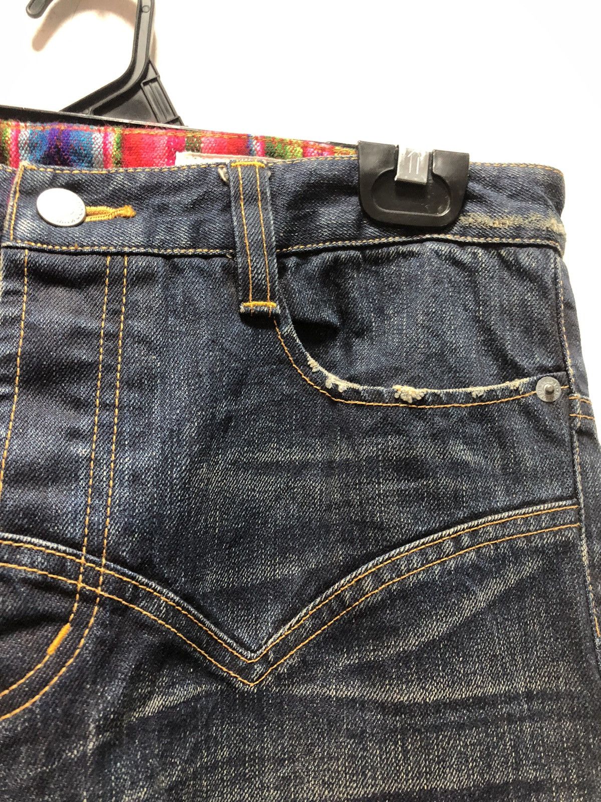 Issey Miyake × Japanese Brand SUNAOKUWAHARA Denim Pants Distressed Japan Issey Size US 31 - 5 Thumbnail