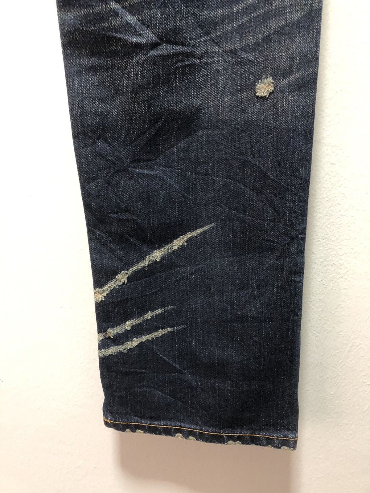 Issey Miyake × Japanese Brand SUNAOKUWAHARA Denim Pants Distressed Japan Issey Size US 31 - 9 Thumbnail