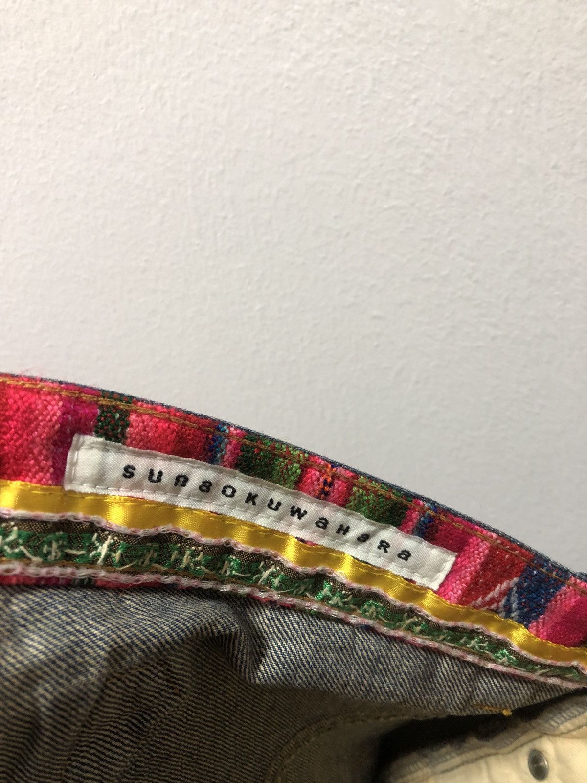 Issey Miyake × Japanese Brand SUNAOKUWAHARA Denim Pants Distressed Japan Issey Size US 31 - 12 Thumbnail