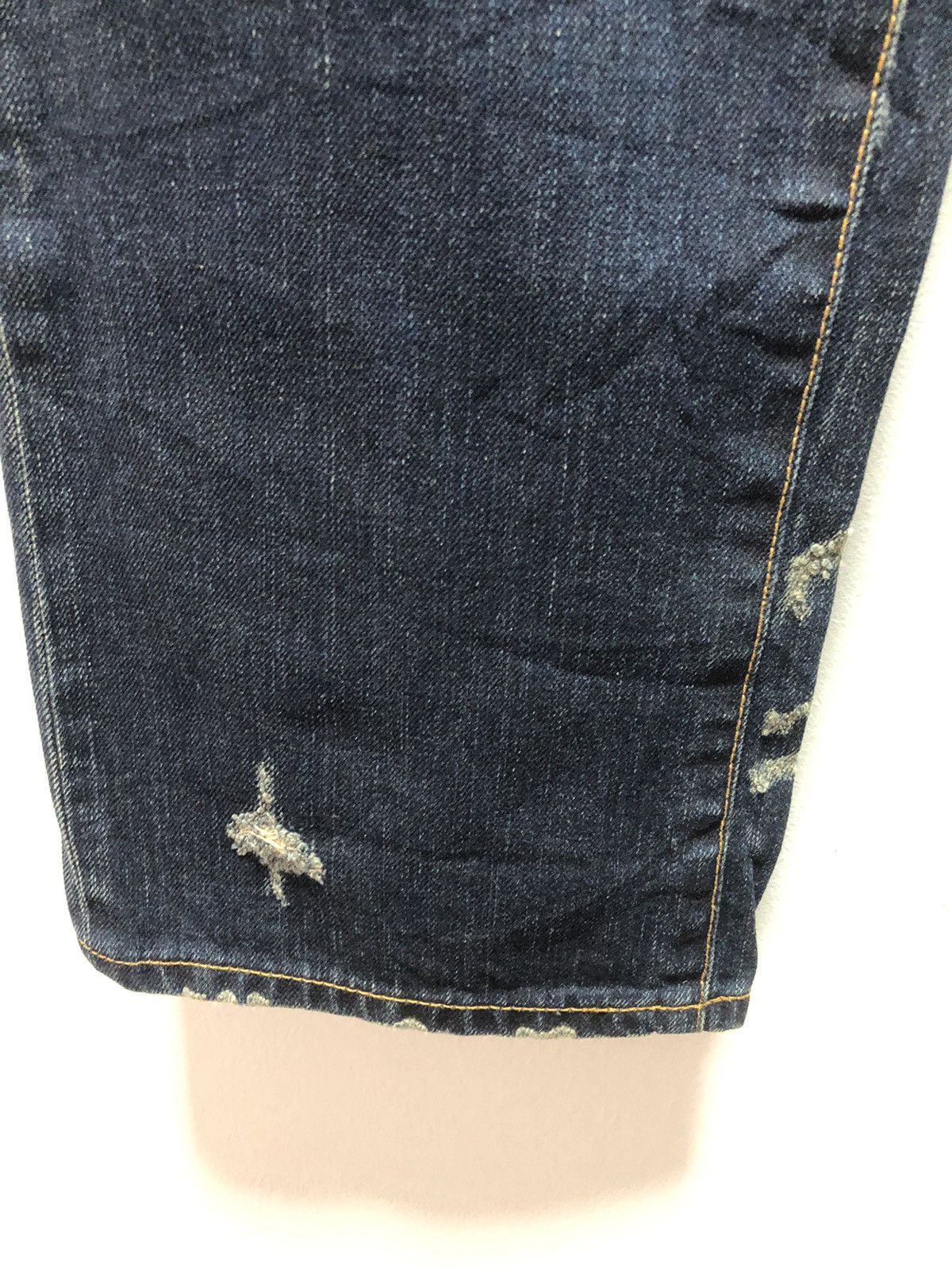 Issey Miyake × Japanese Brand SUNAOKUWAHARA Denim Pants Distressed Japan Issey Size US 31 - 4 Thumbnail