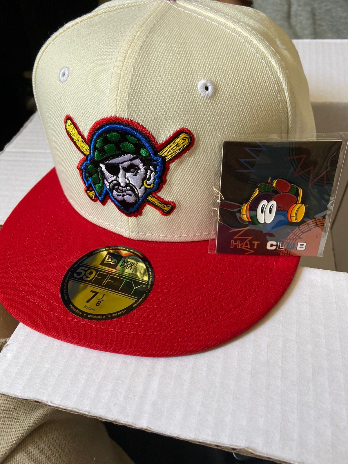 Hat Club 7 1/8 aux pack Mac Miller pirates asg patch fitted rare