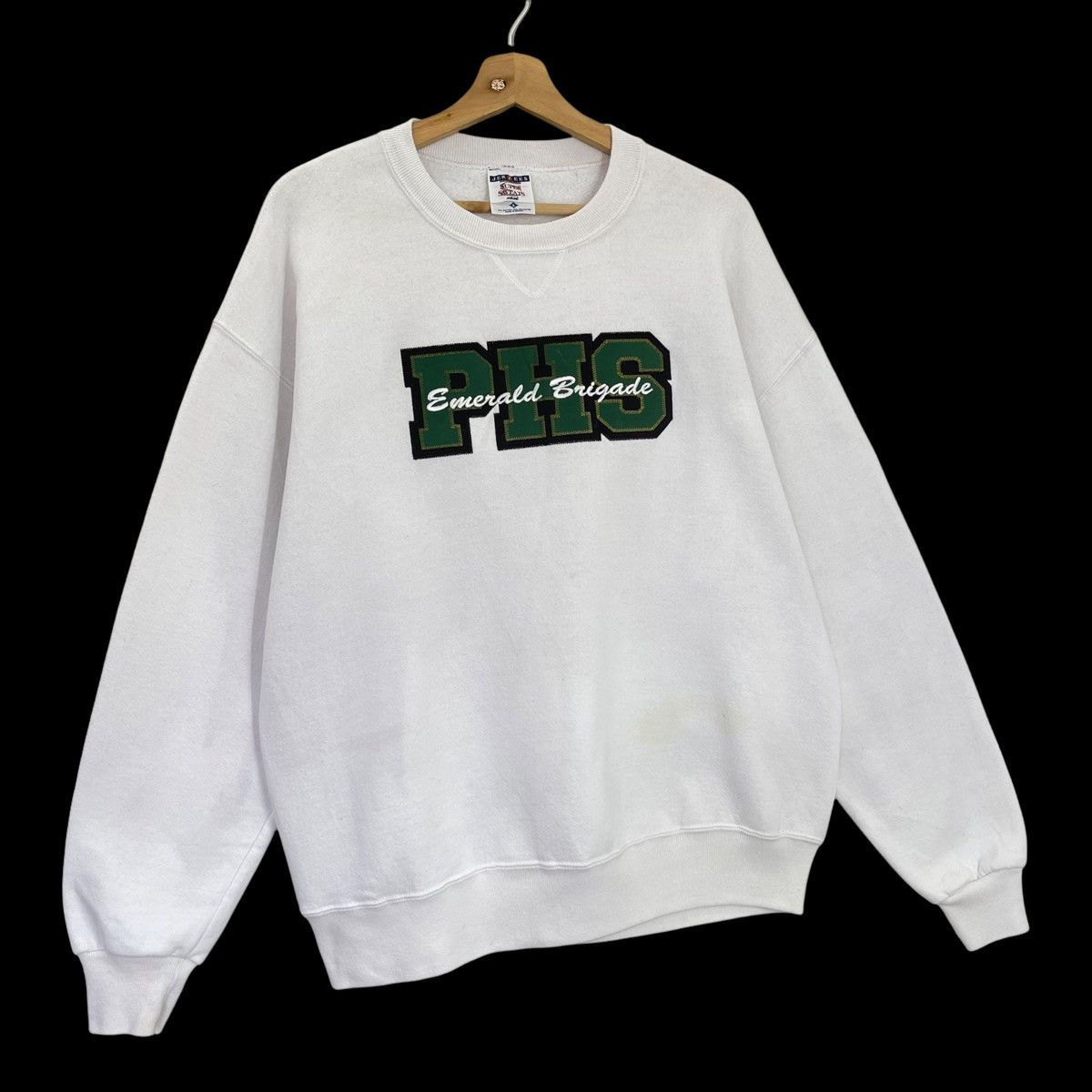 Vintage 90s Poway High School Emerald Brigade Crewneck Sweatshirt Size US L / EU 52-54 / 3 - 2 Thumbnail