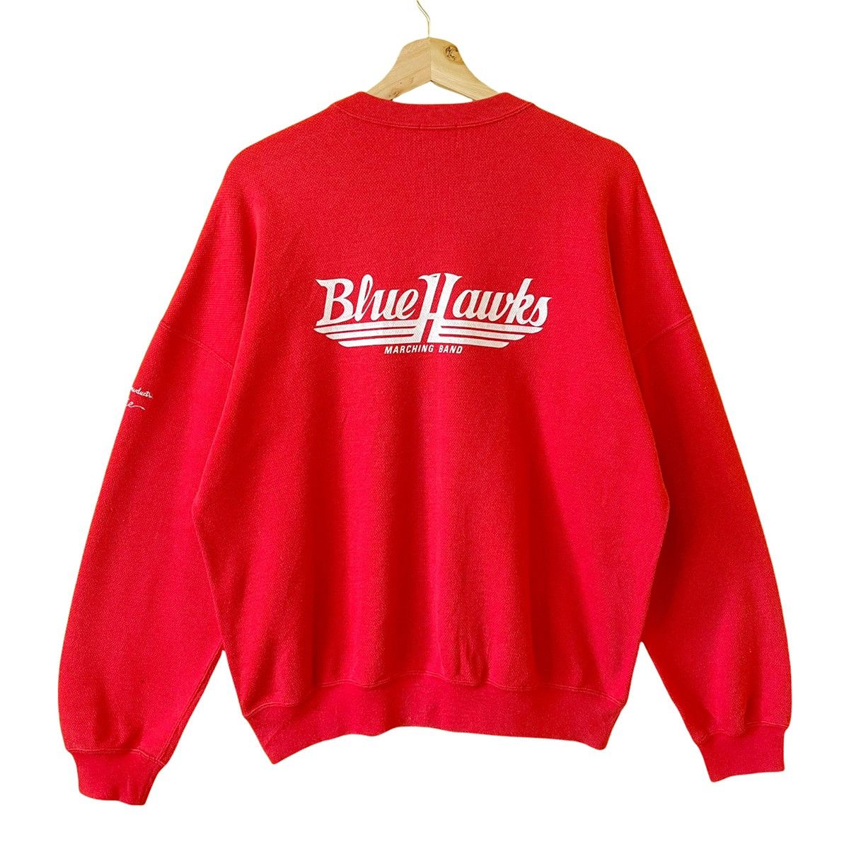 Champion × Japanese Brand 90s Blue Hawks By Champion Product Crewneck Sweatshirt Sz M Size US M / EU 48-50 / 2 - 1 Thumbnail