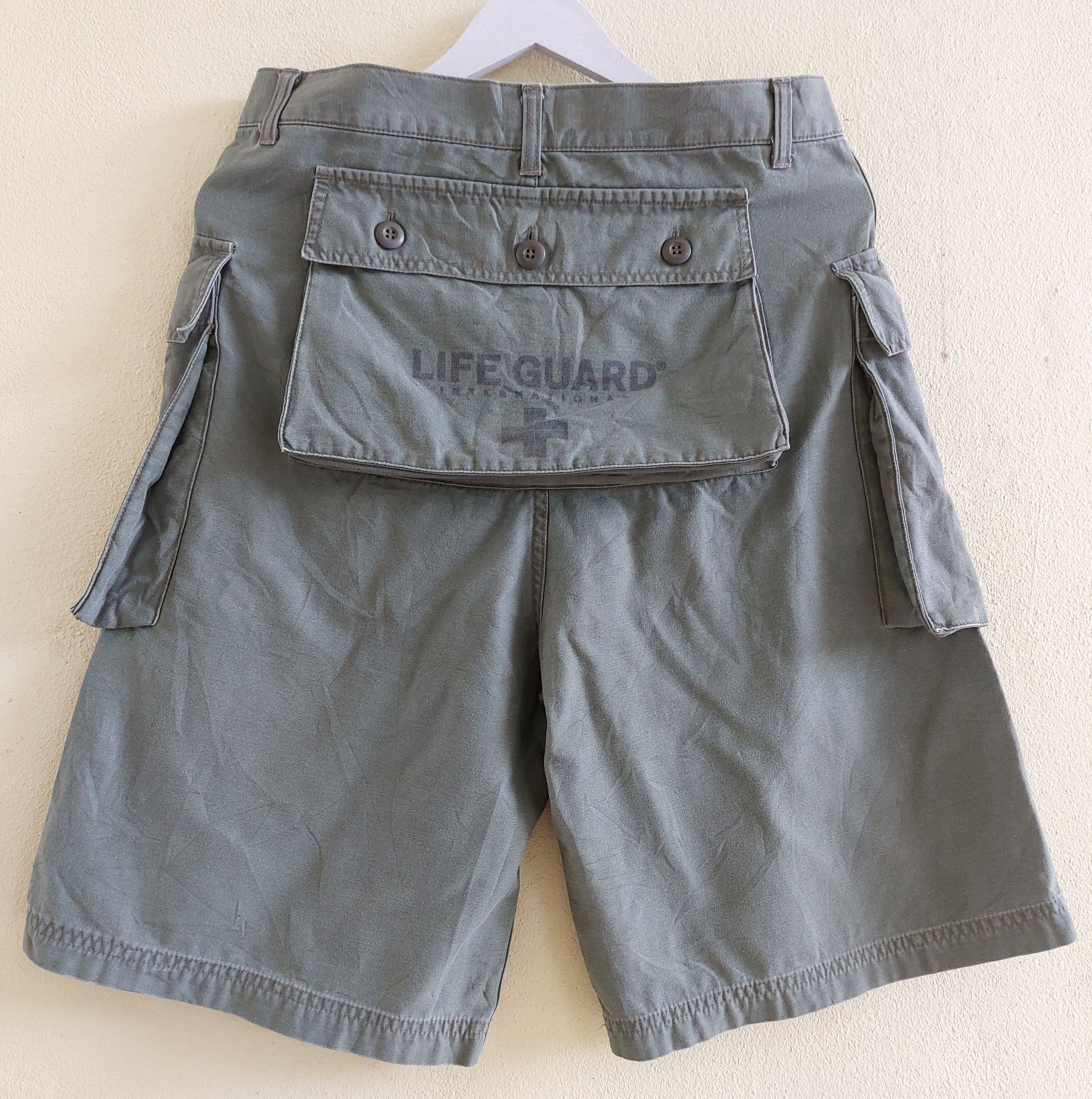Japanese Brand LIFE GUARD styled army monkey short pants Size US 32 / EU 48 - 1 Thumbnail