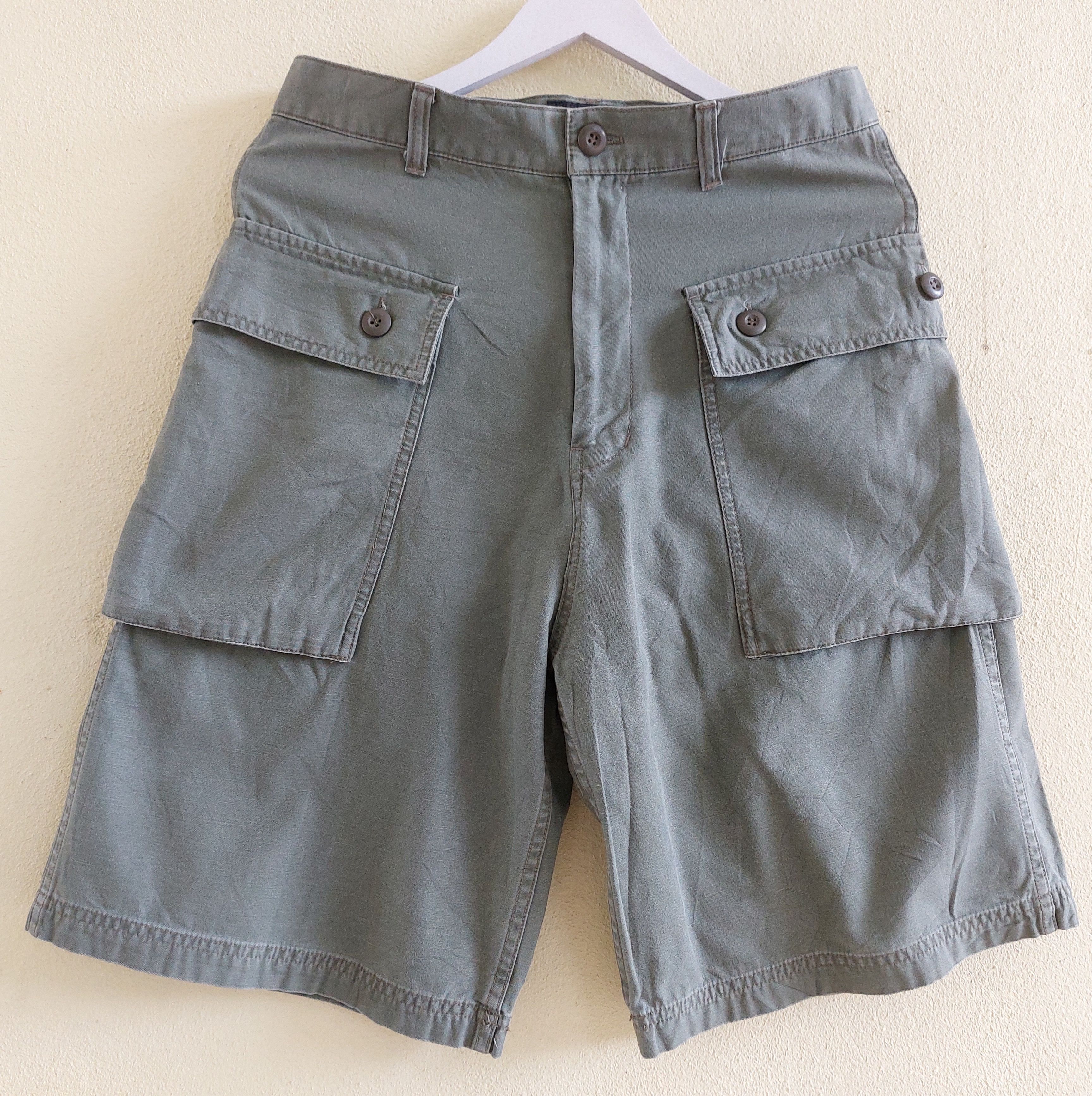 Japanese Brand LIFE GUARD styled army monkey short pants Size US 32 / EU 48 - 9 Thumbnail