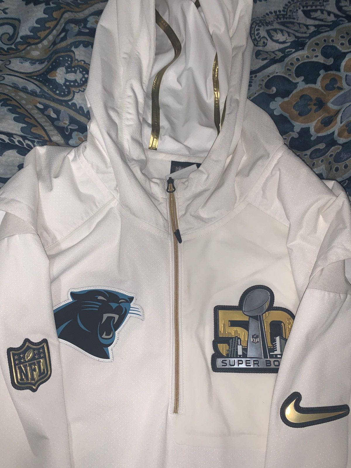 素敵な NFL × Nike Nike, Panthers Super Bowl 50 Jackets | Grailed ジャージ