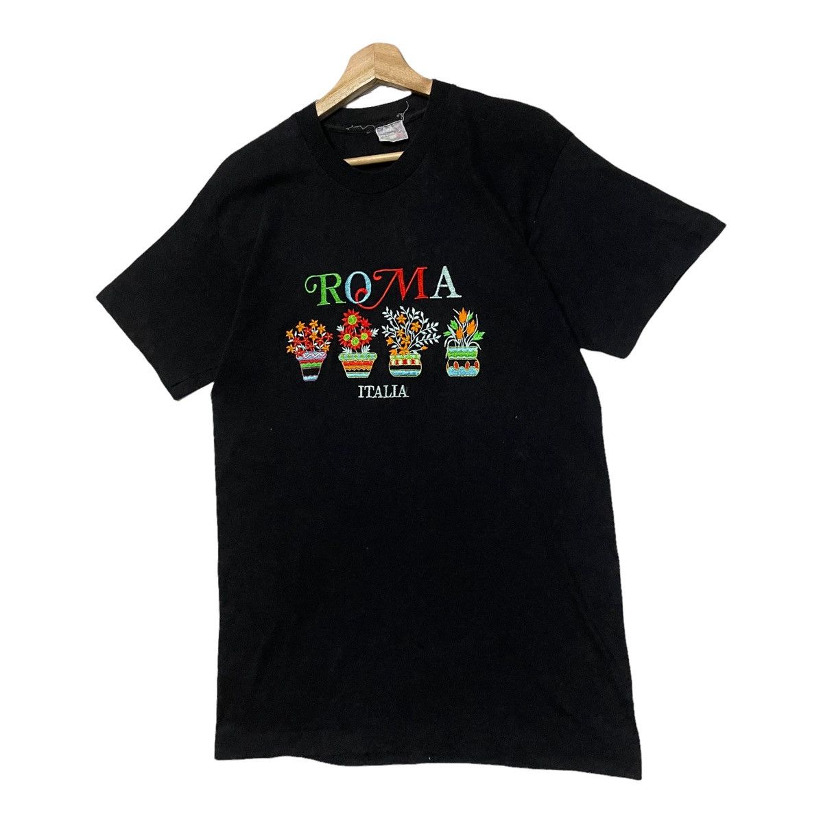 Japanese Brand 90’s Roma Italia Embroidery Spellout T-Shirt Size M Size US S / EU 44-46 / 1 - 3 Thumbnail