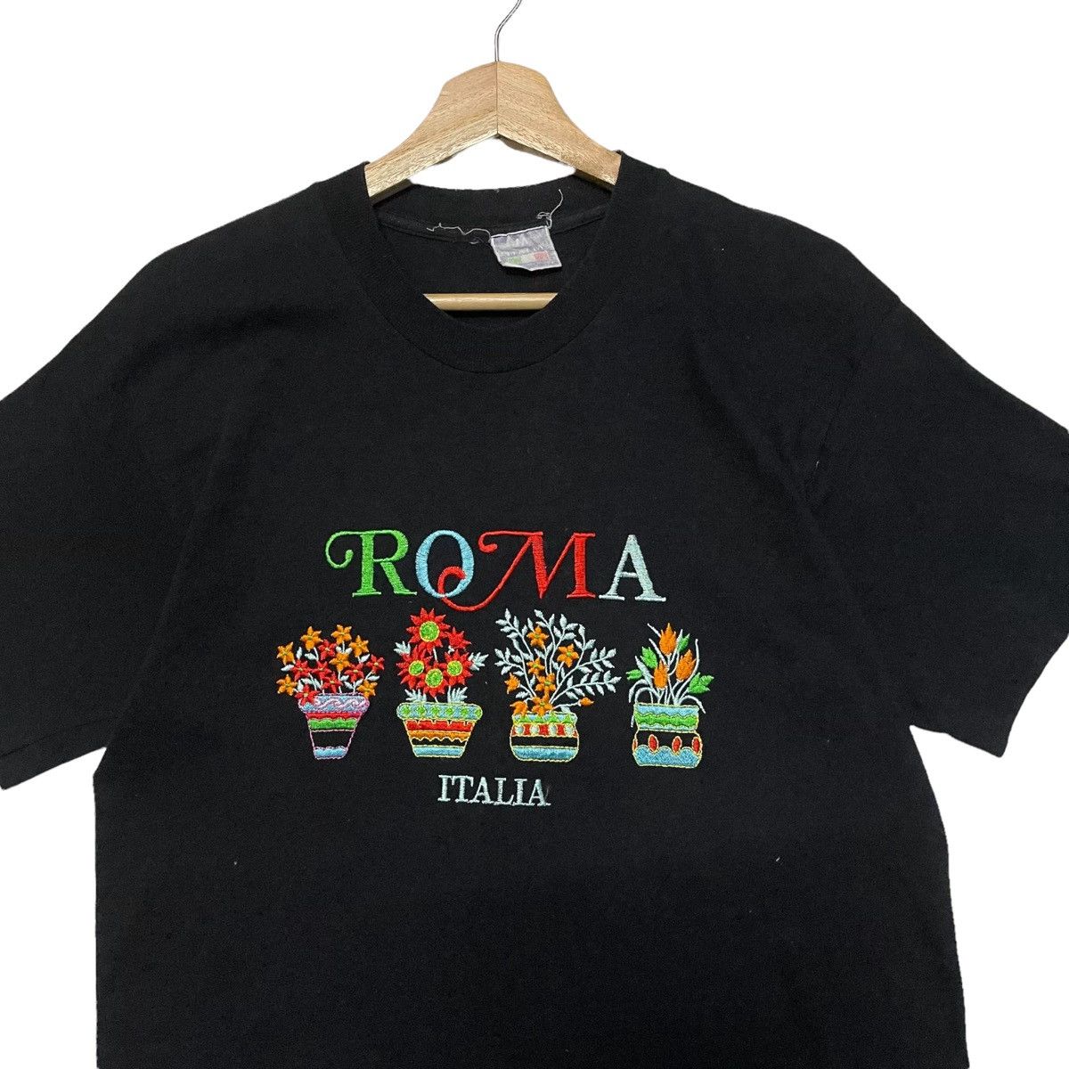 Japanese Brand 90’s Roma Italia Embroidery Spellout T-Shirt Size M Size US S / EU 44-46 / 1 - 4 Thumbnail