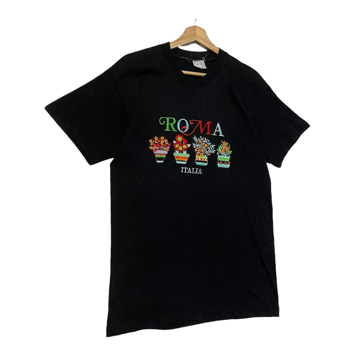 Japanese Brand 90’s Roma Italia Embroidery Spellout T-Shirt Size M Size US S / EU 44-46 / 1 - 2 Thumbnail
