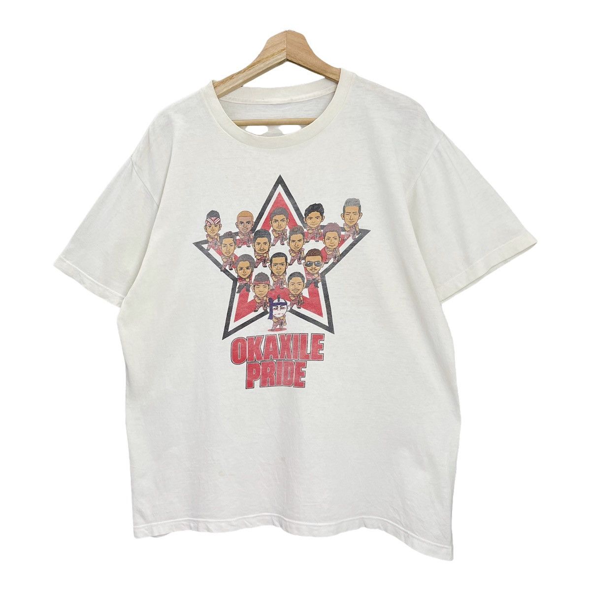 Japanese Brand × Vintage Vintage Okaxile Pride Big Logo Printed T Shirt Size M Size US M / EU 48-50 / 2 - 3 Thumbnail