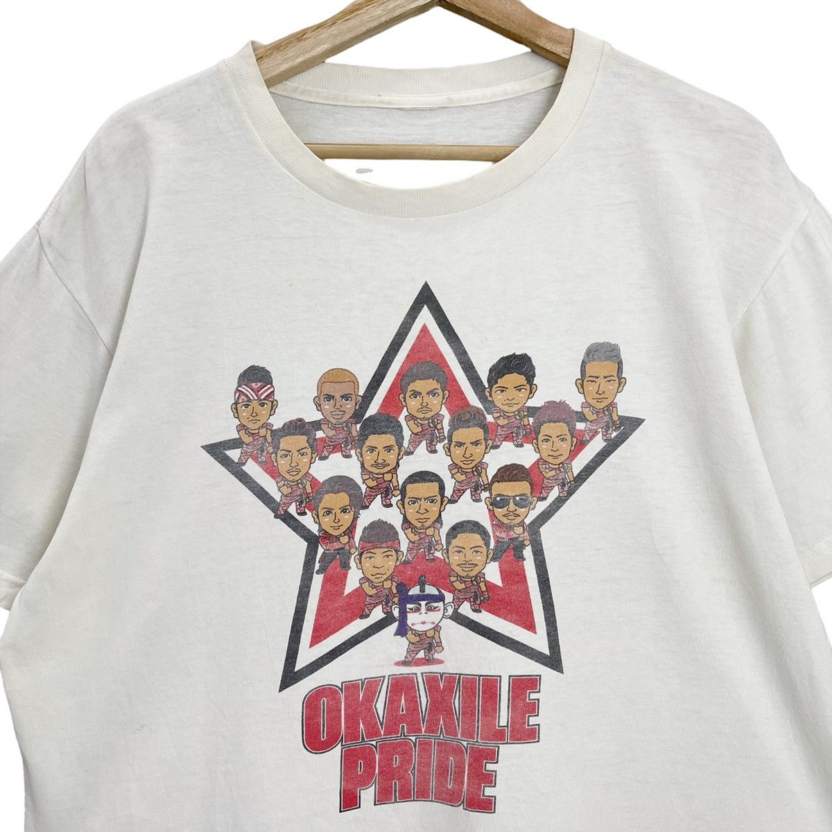 Japanese Brand × Vintage Vintage Okaxile Pride Big Logo Printed T Shirt Size M Size US M / EU 48-50 / 2 - 4 Thumbnail