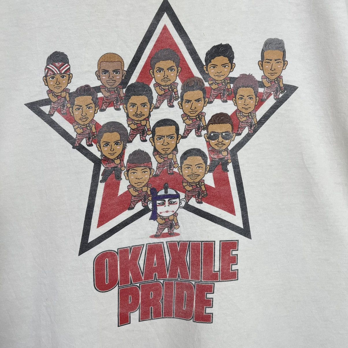 Japanese Brand × Vintage Vintage Okaxile Pride Big Logo Printed T Shirt Size M Size US M / EU 48-50 / 2 - 5 Thumbnail