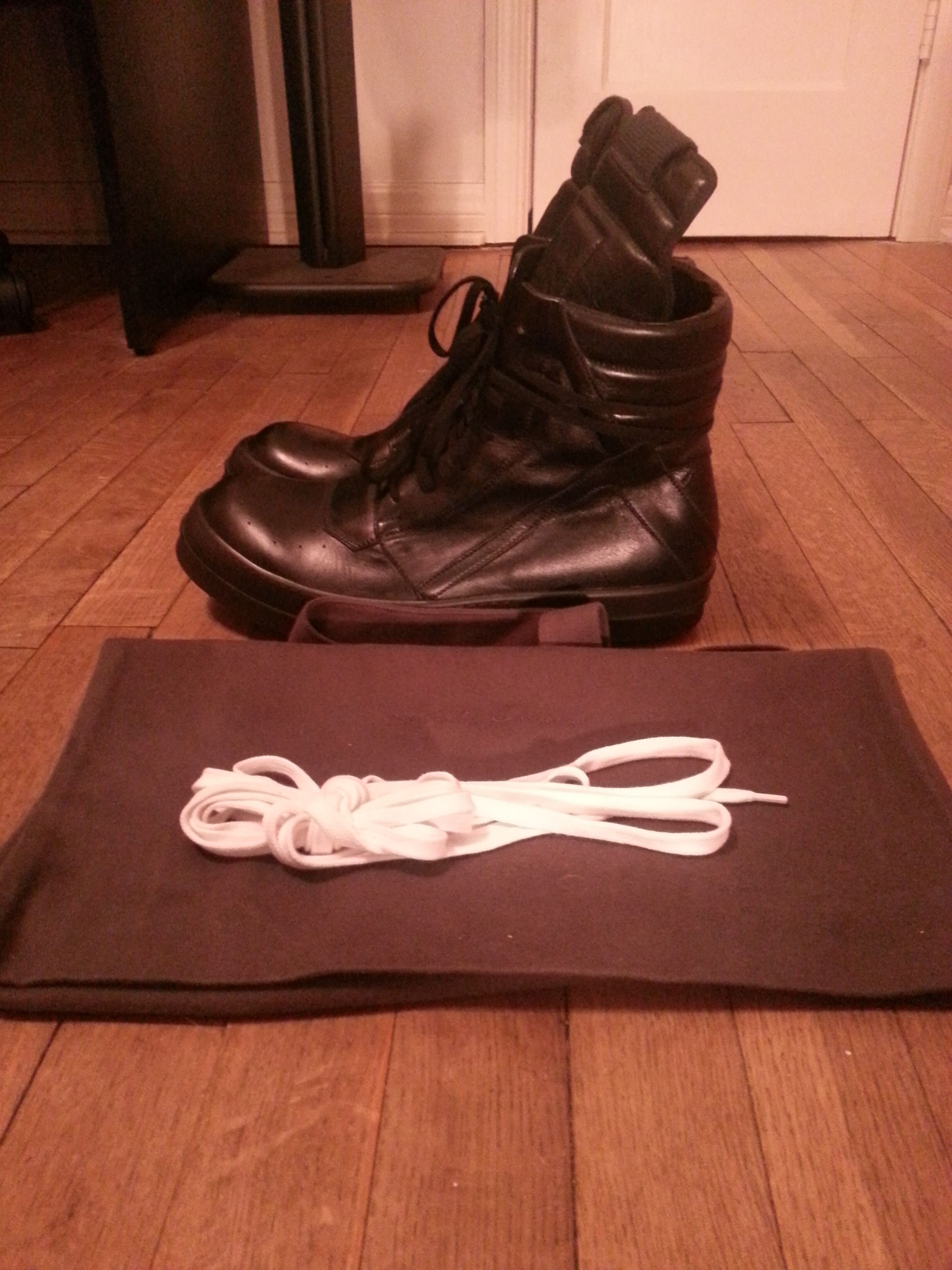 rick owens geobaskets, b/b
