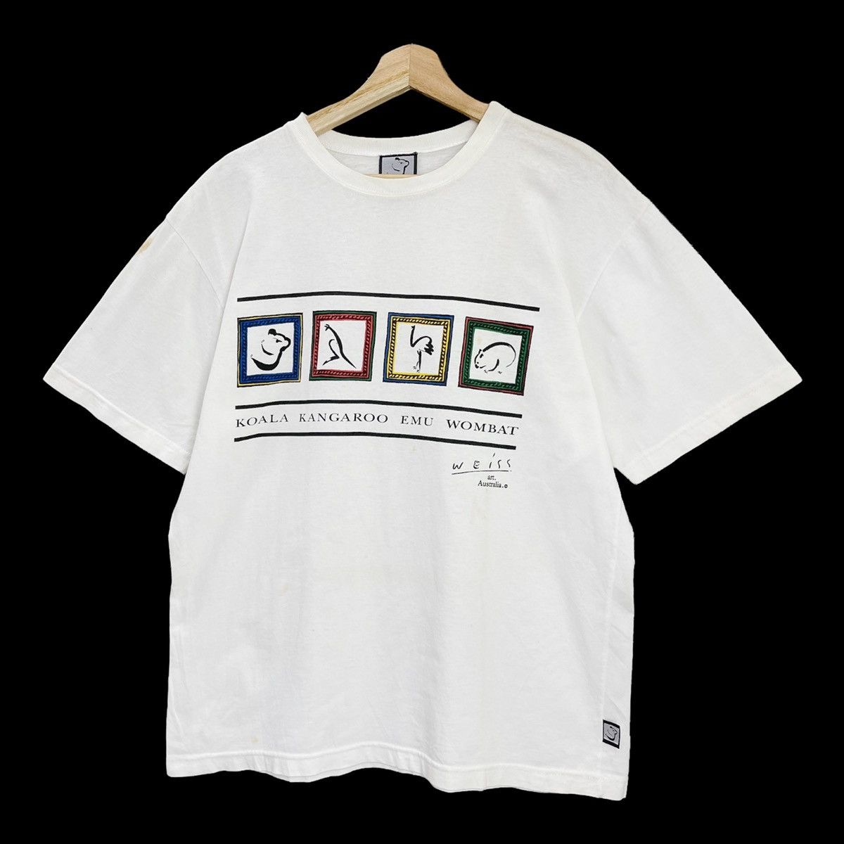 Vintage Vintage 90’s Weiss Art Australia Crewneck T-Shirt Size M Size US M / EU 48-50 / 2 - 3 Thumbnail