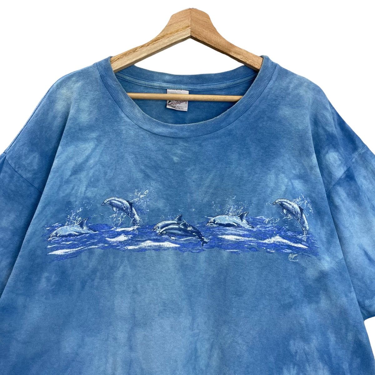 Vintage Vintage 90s Harlequin Hawaii Tie Die T-Shirt Size XL Size US XL / EU 56 / 4 - 4 Thumbnail