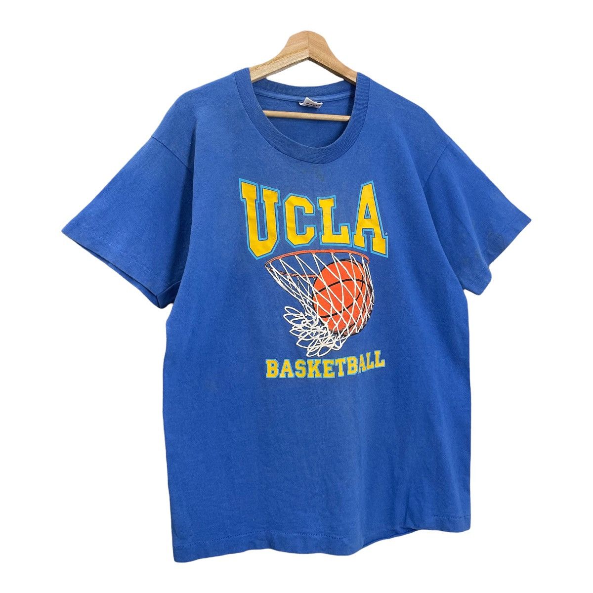 Vintage 90s Ucla Basketball Big Logo Tees Size M Size US M / EU 48-50 / 2 - 2 Thumbnail