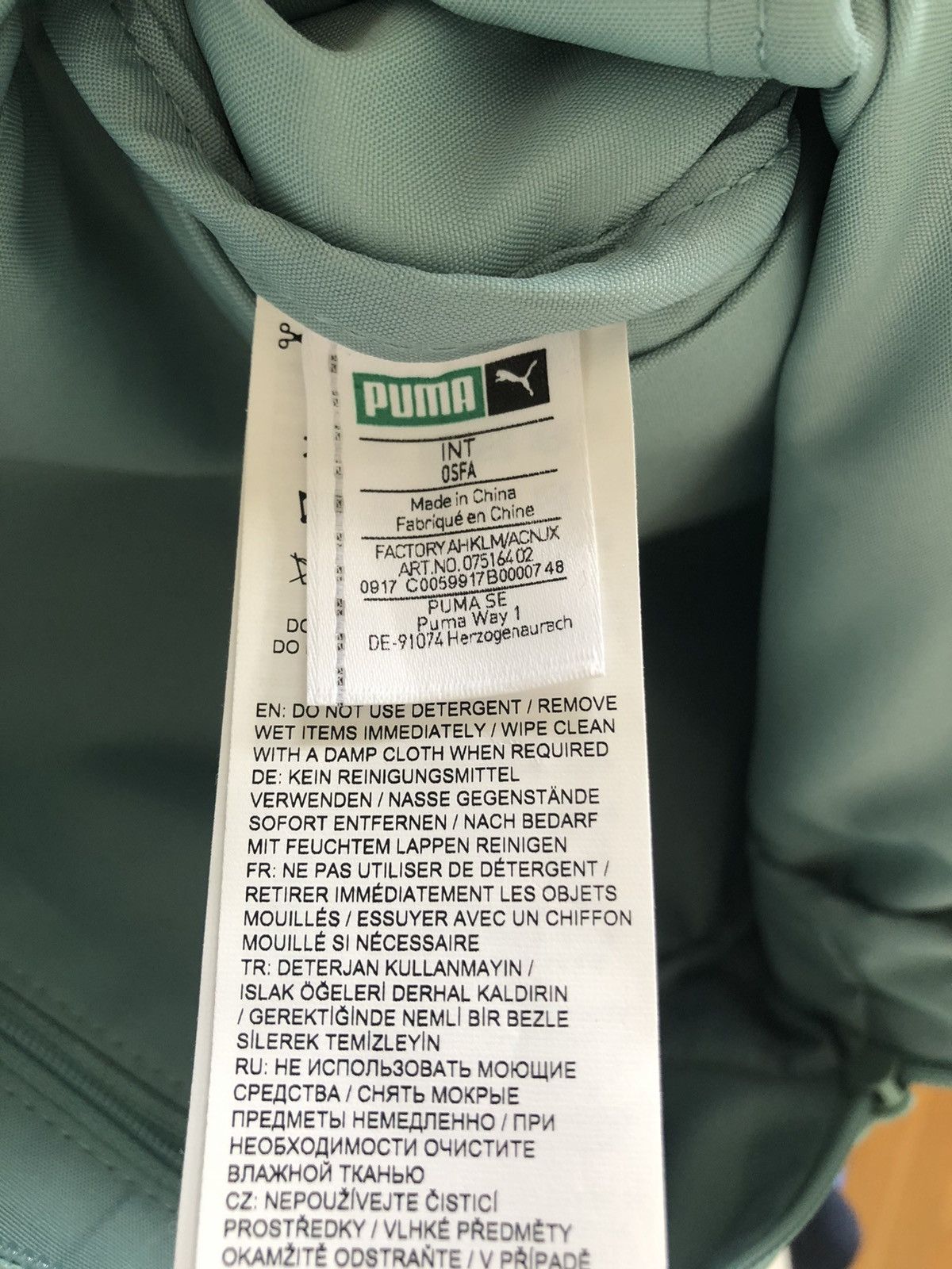Puma PUMA VINTAGE GREAT QUALITY LEATHER TEAL BACKPACK BAG Size ONE SIZE - 5 Thumbnail