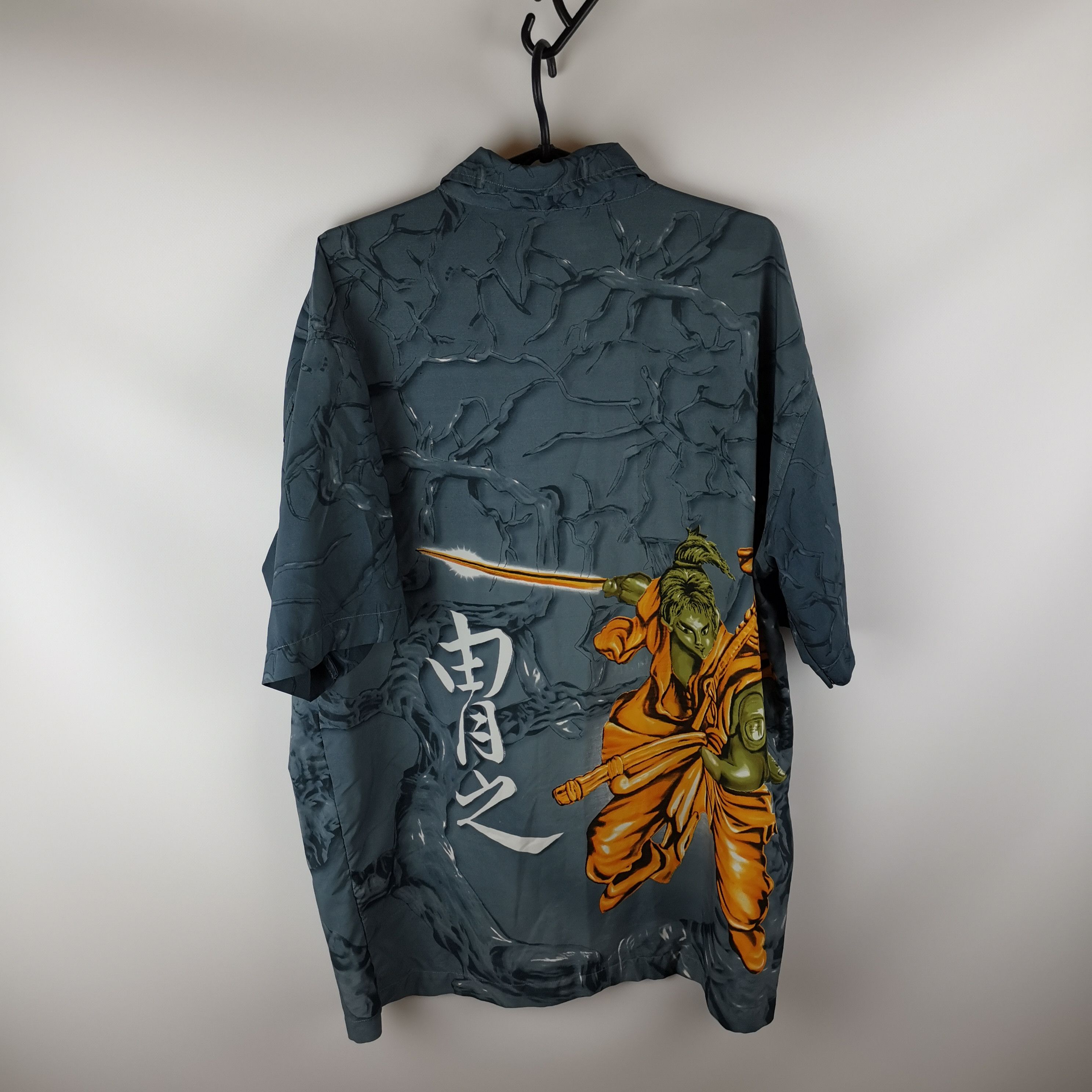 Japanese Brand Japanese theme vintage samurai printed shirt Size US L / EU 52-54 / 3 - 2 Thumbnail
