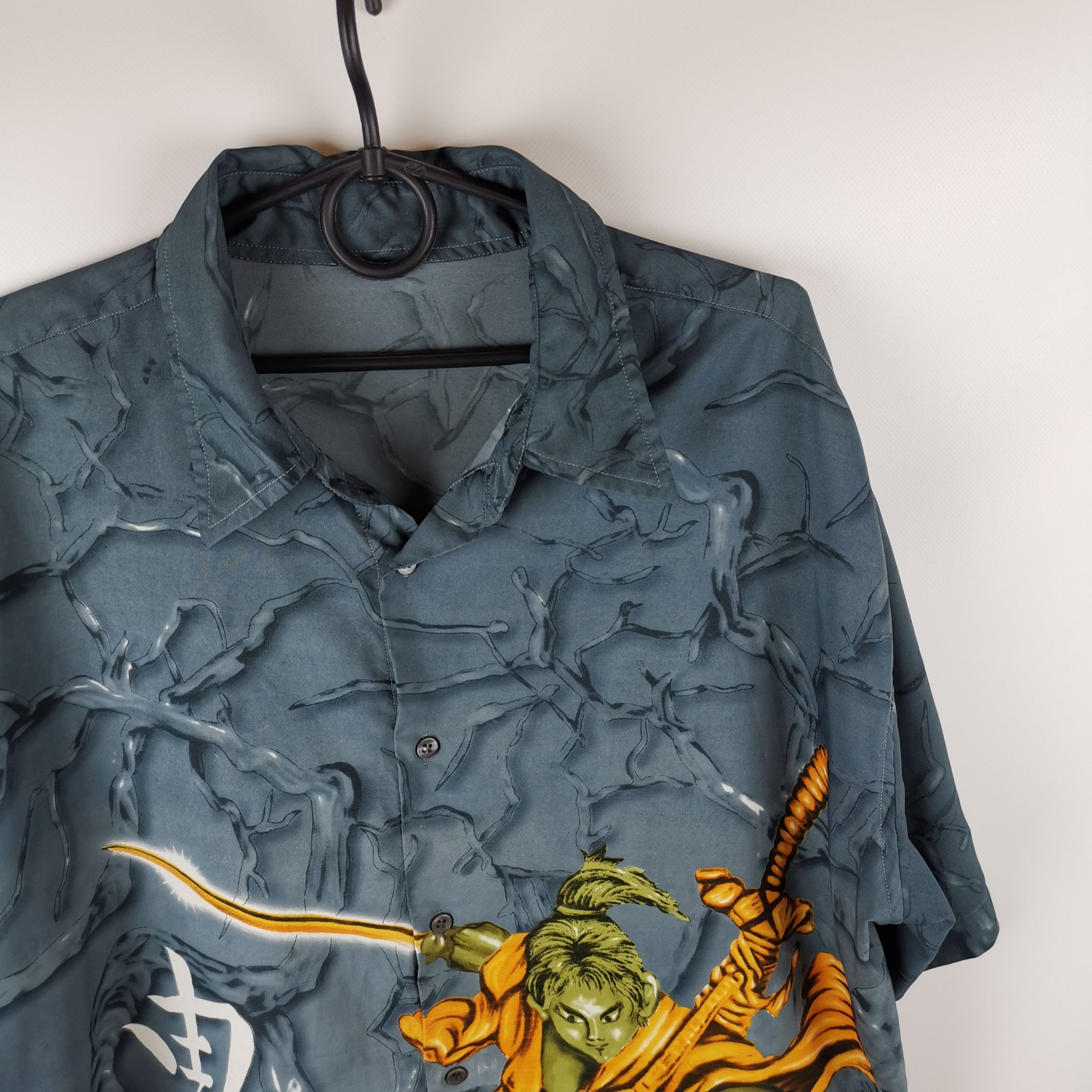 Japanese Brand Japanese theme vintage samurai printed shirt Size US L / EU 52-54 / 3 - 3 Thumbnail
