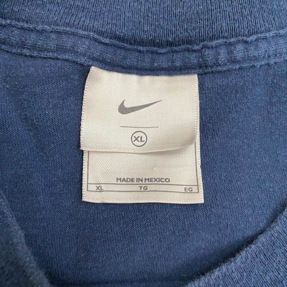 Nike × Vintage Vintage Navy Nike T-shirt Long Sleeved XL Size US XL / EU 56 / 4 - 4 Thumbnail
