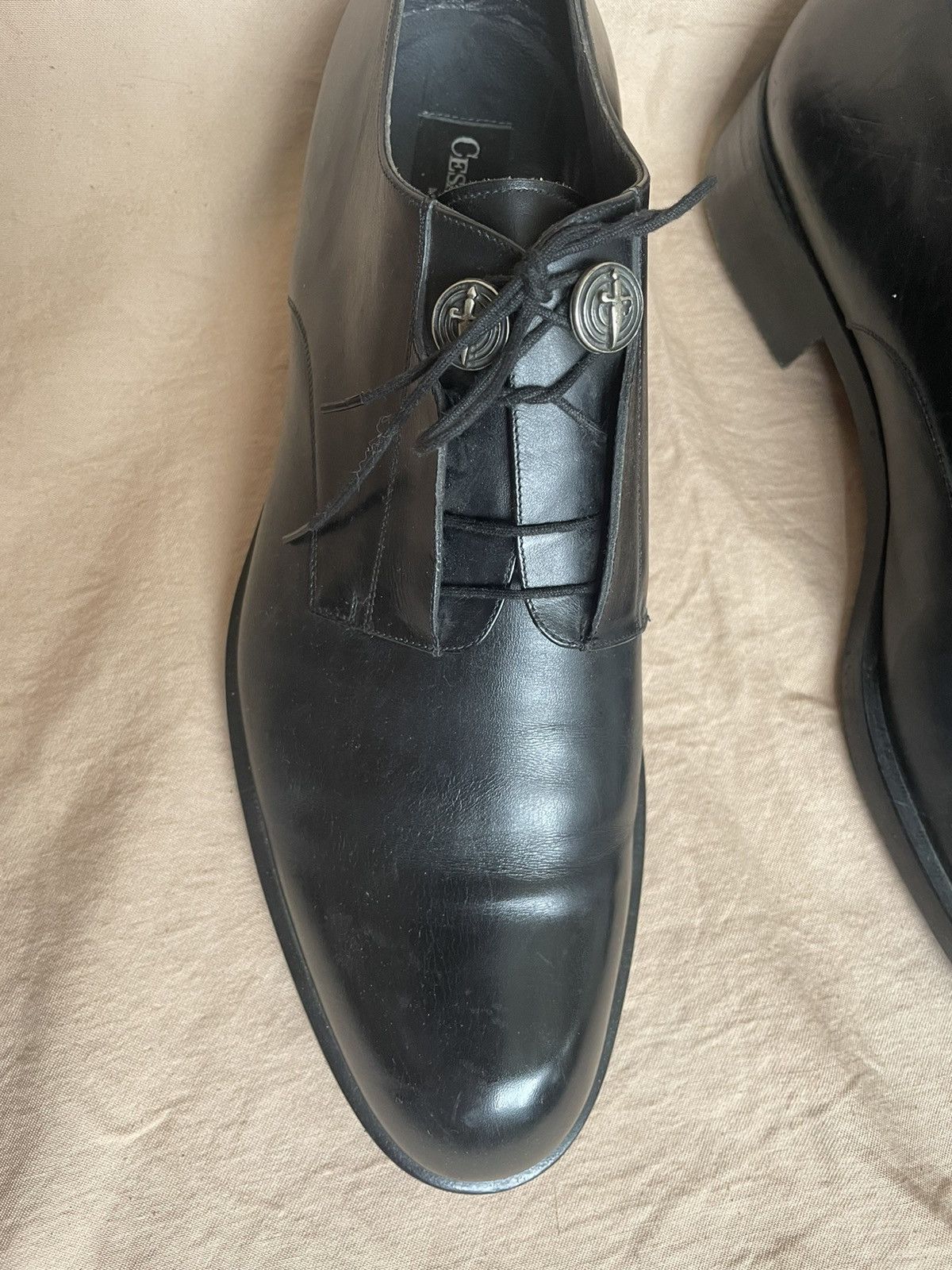 Italian Black Leather Shoes by Cesare Paciotti