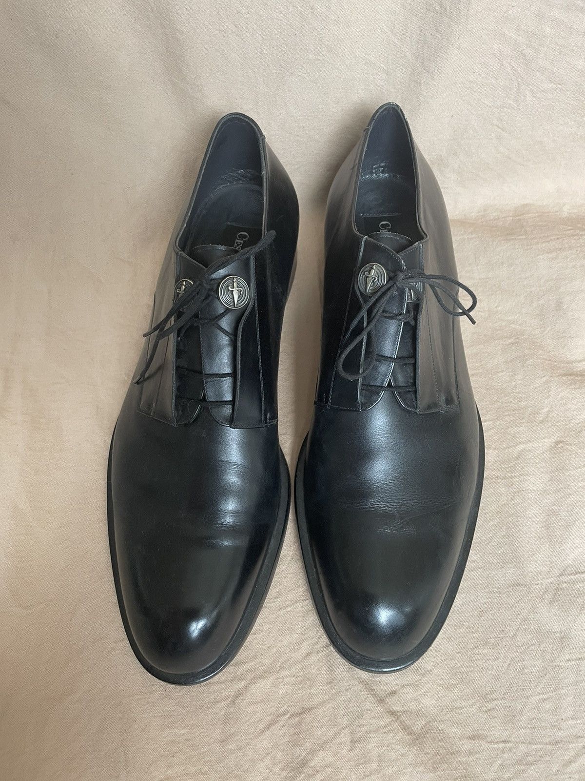 Italian Black Leather Shoes by Cesare Paciotti
