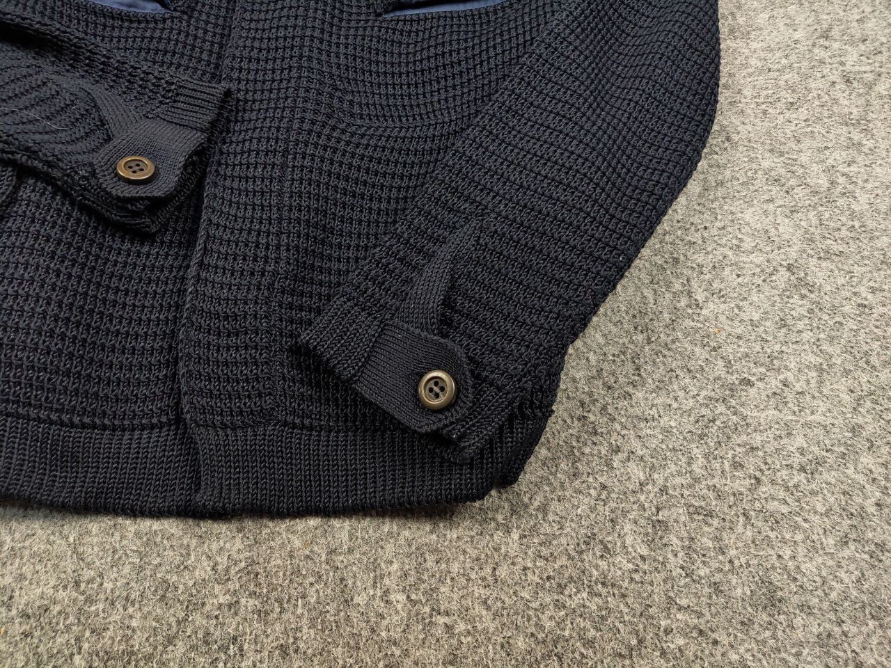 Bark Bark Military Dark Blue Pockets Tactical Knit Coat Jacket Size US XL / EU 56 / 4 - 15 Thumbnail