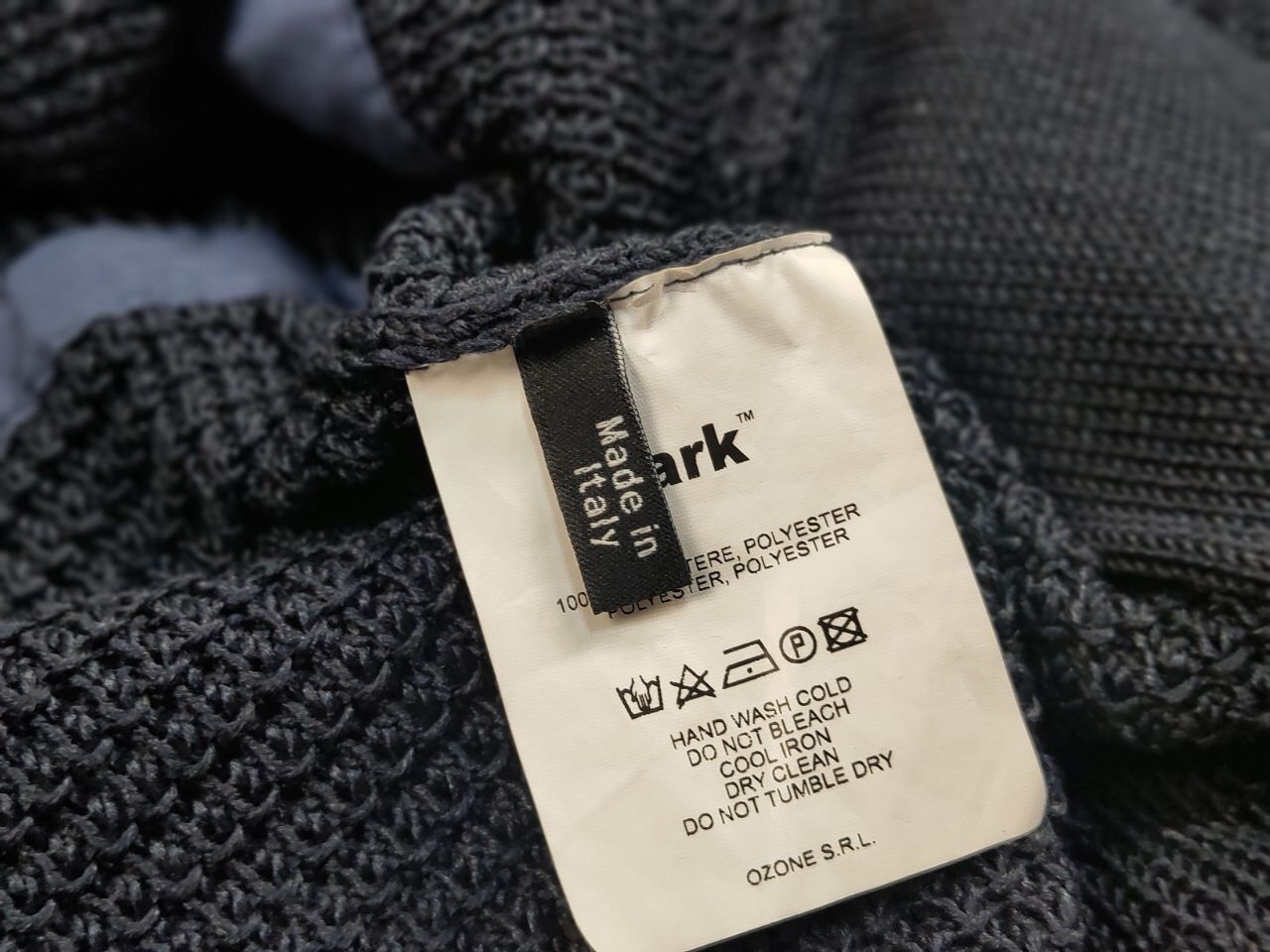 Bark Bark Military Dark Blue Pockets Tactical Knit Coat Jacket Size US XL / EU 56 / 4 - 24 Thumbnail