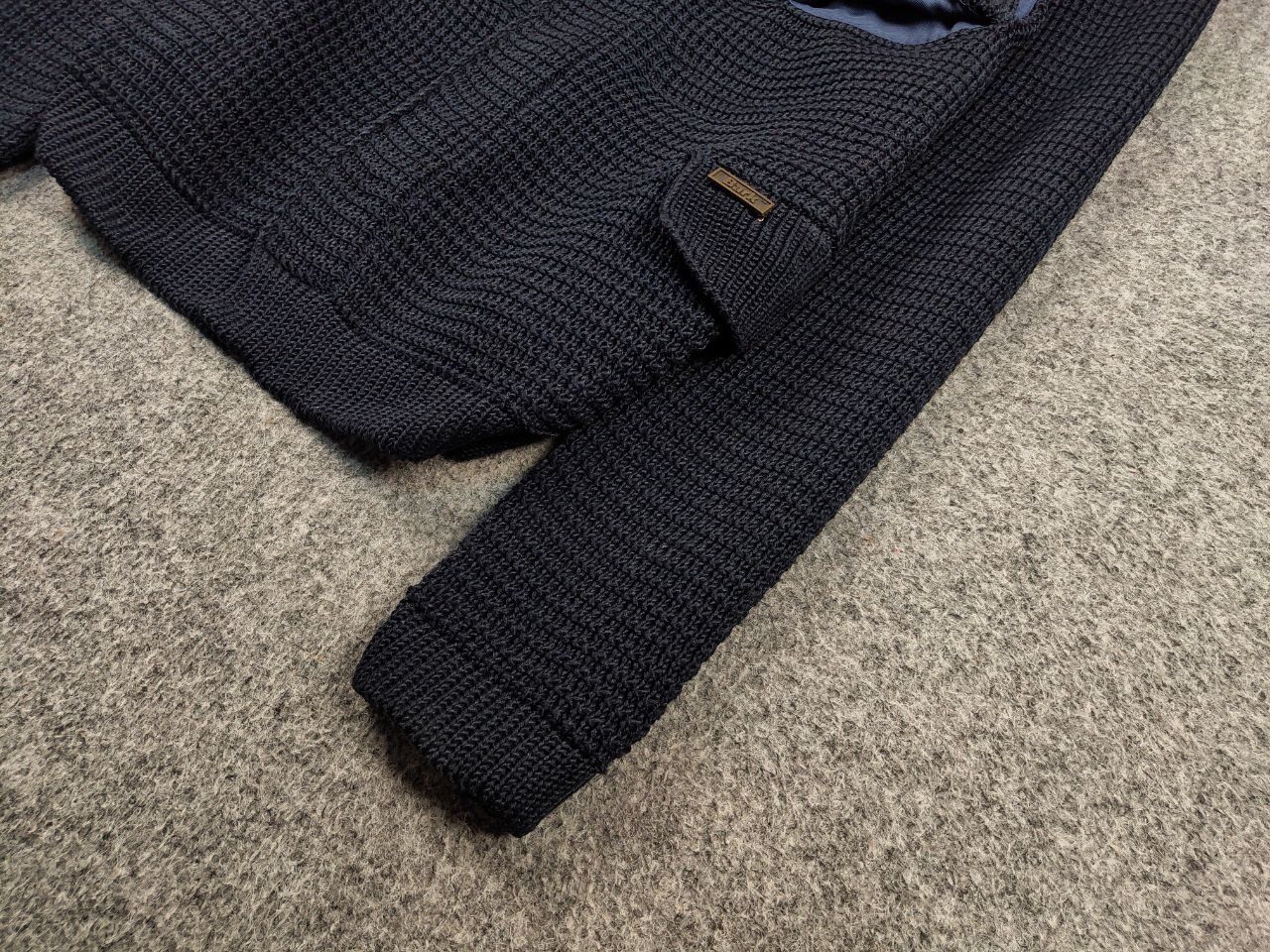Bark Bark Military Dark Blue Pockets Tactical Knit Coat Jacket Size US XL / EU 56 / 4 - 5 Thumbnail