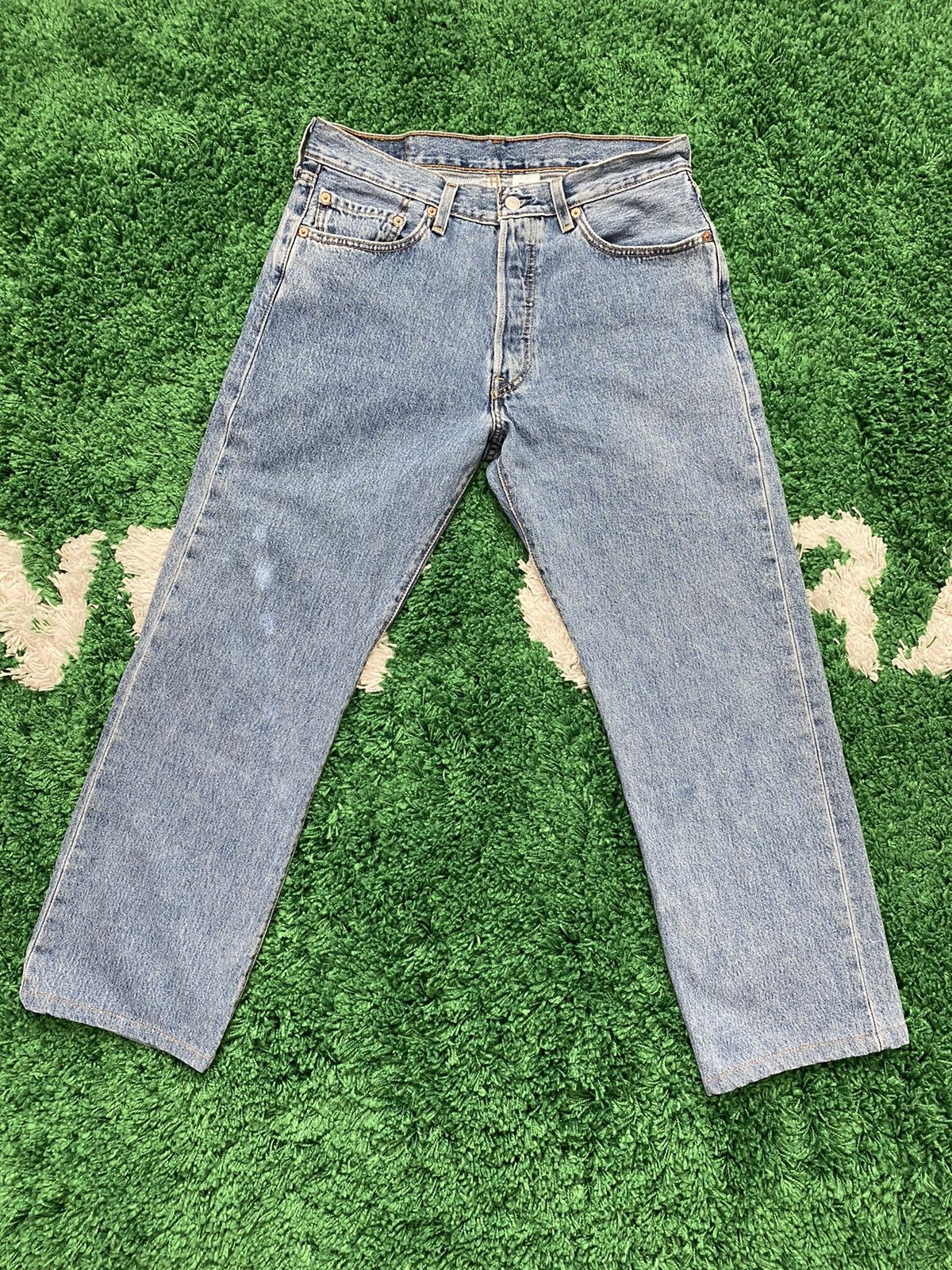 Levi's Vintage Levis 501 2003 Denim Jeans Made in Guatemala Size US 33 - 1 Thumbnail