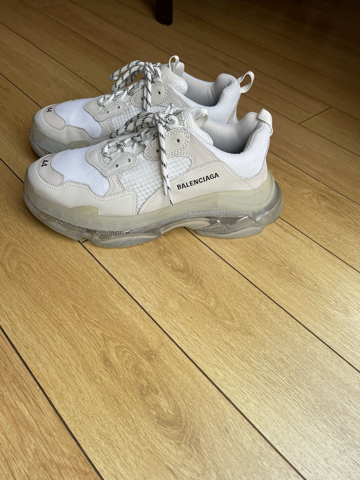 Balenciaga Balenciaga Triple S Clear Sole: White Size US 11 / EU 44 - 5 Thumbnail