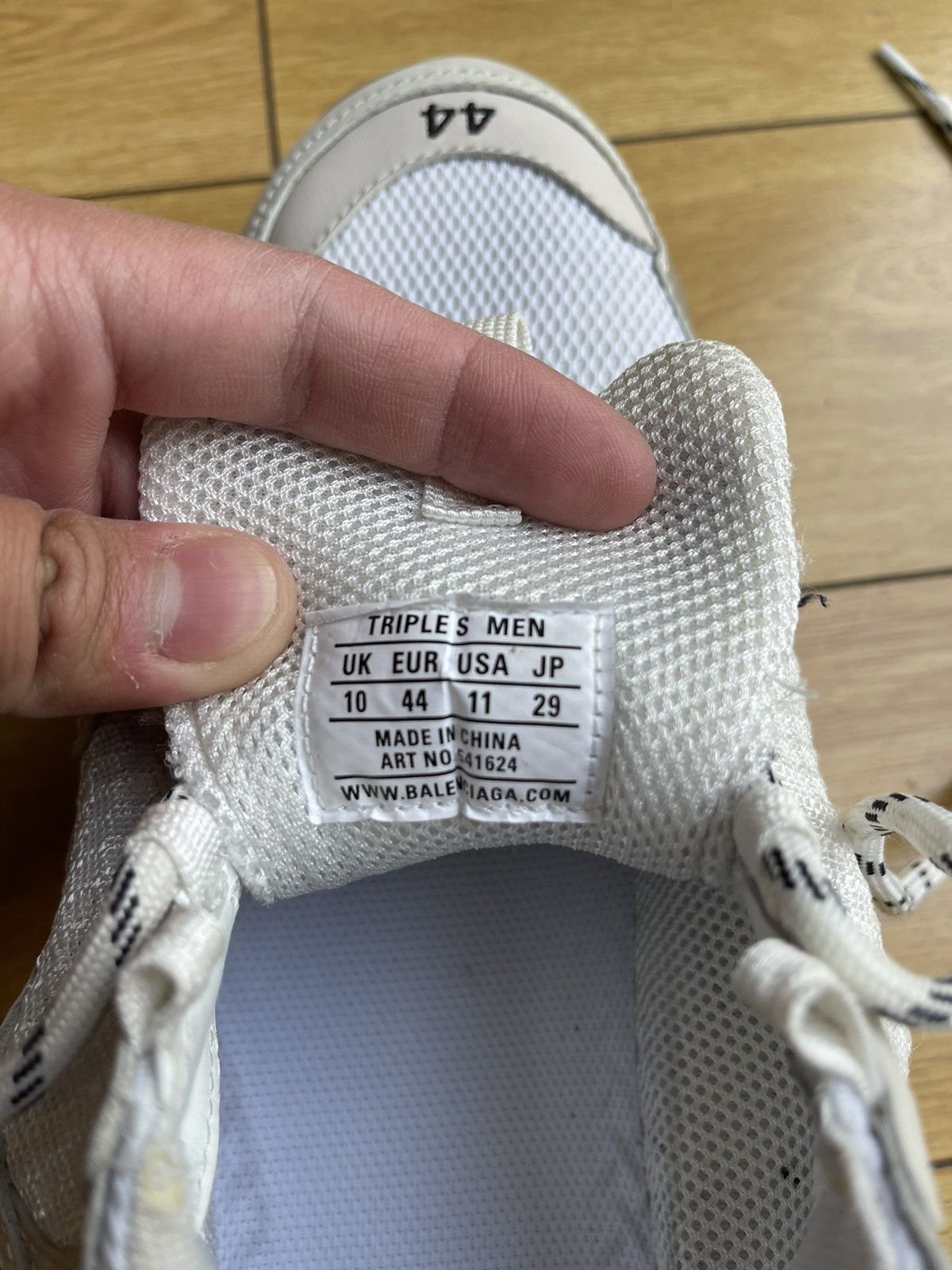Balenciaga Balenciaga Triple S Clear Sole: White Size US 11 / EU 44 - 3 Thumbnail