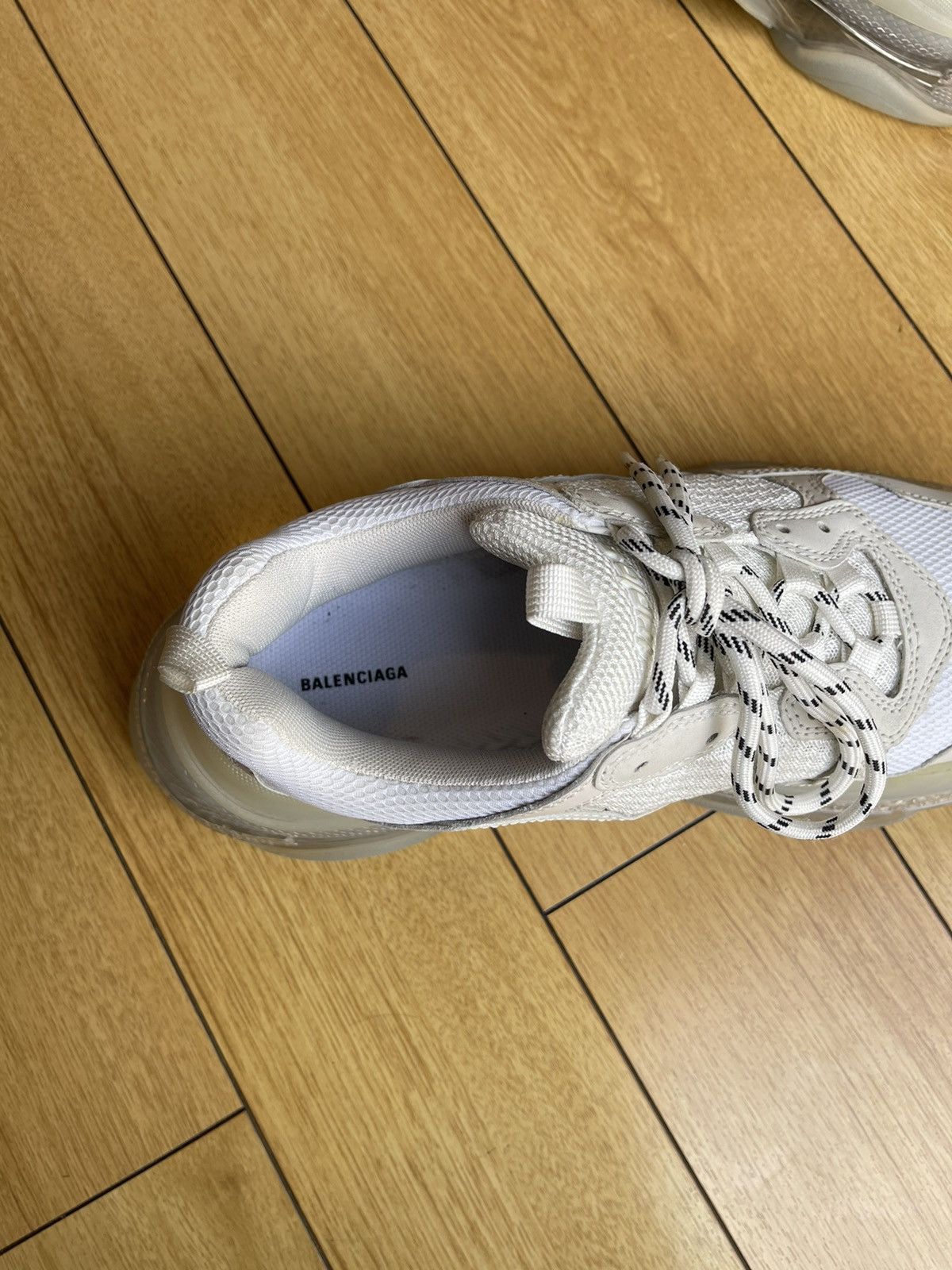 Balenciaga Balenciaga Triple S Clear Sole: White Size US 11 / EU 44 - 2 Thumbnail