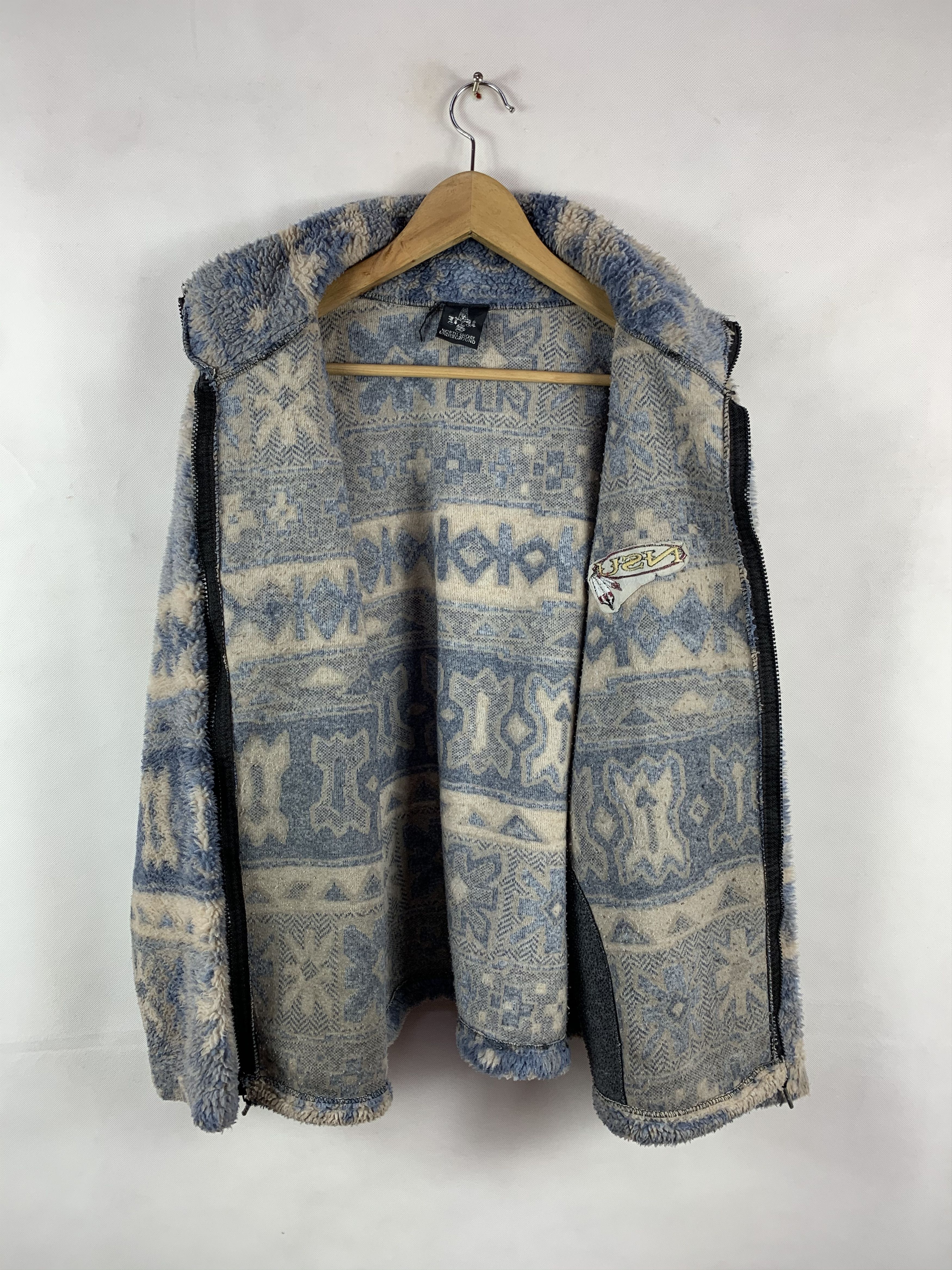 Vintage 🔥Vintage North Shore Underground Navajo Printed Fleece Size US M / EU 48-50 / 2 - 8 Thumbnail