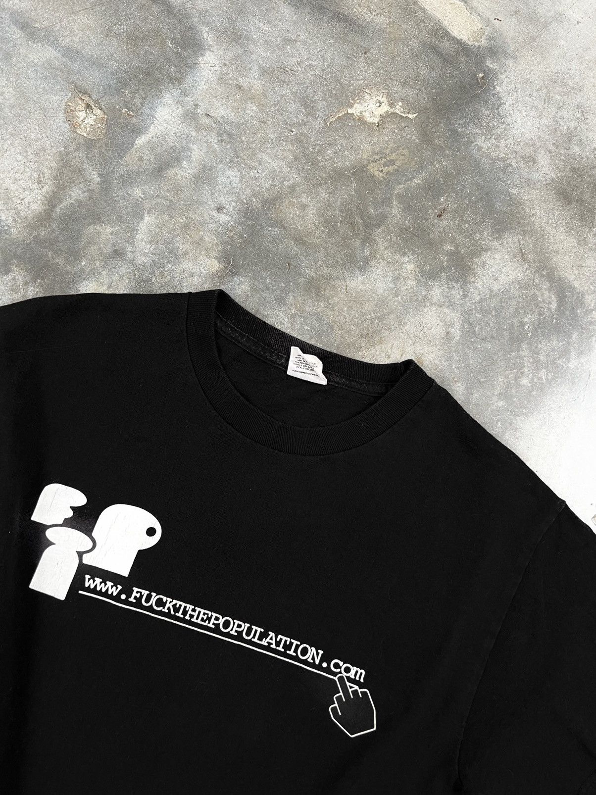 Fuck The Population Fuck The Population Dot Com Tee Black Medium ❄️❄️ Skate FTP Size US M / EU 48-50 / 2 - 2 Thumbnail