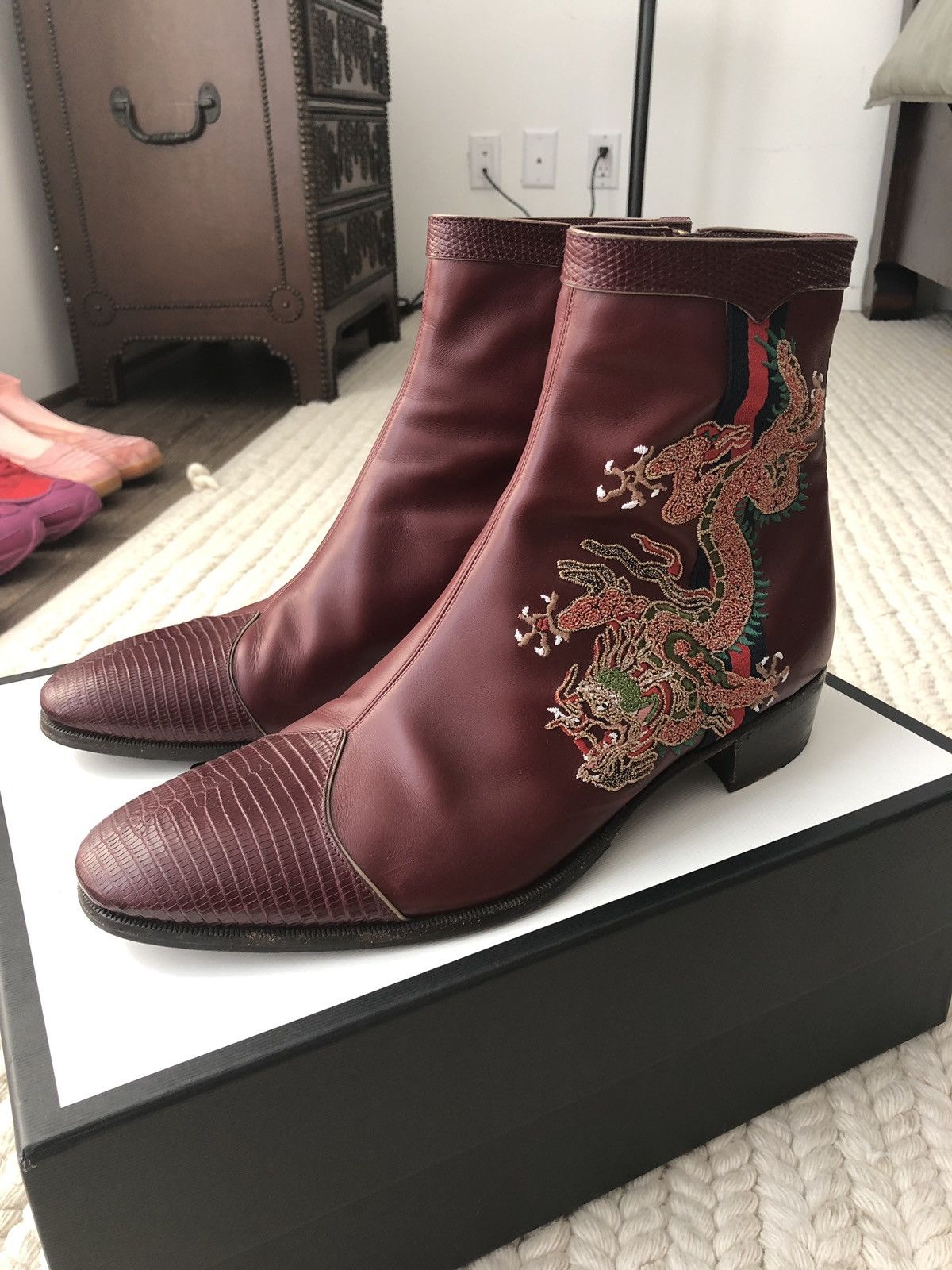 Gucci boots dragon clearance