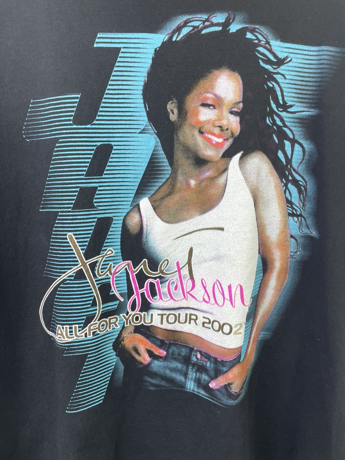 Rap Tees × Vintage 🔥Vintage Janet Jackson All For You Tour 2002 Tee Size US XL / EU 56 / 4 - 5 Thumbnail