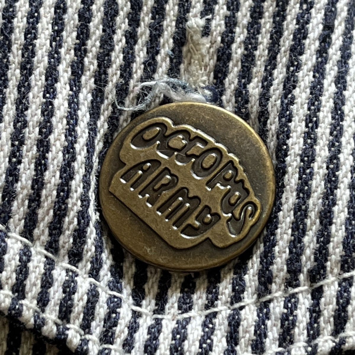 Japanese Brand × Octopus × Vintage Octopus Army Hickory Gold Digger Shirts Buttons Up Japan Size US L / EU 52-54 / 3 - 8 Thumbnail