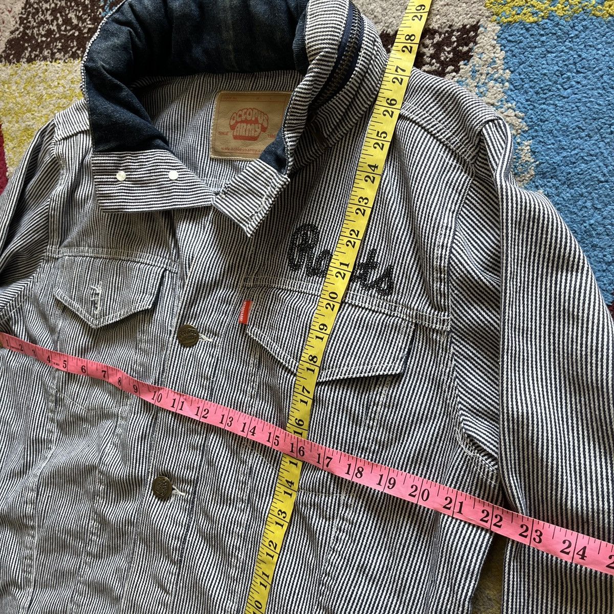 Japanese Brand × Octopus × Vintage Octopus Army Hickory Gold Digger Shirts Buttons Up Japan Size US L / EU 52-54 / 3 - 2 Thumbnail