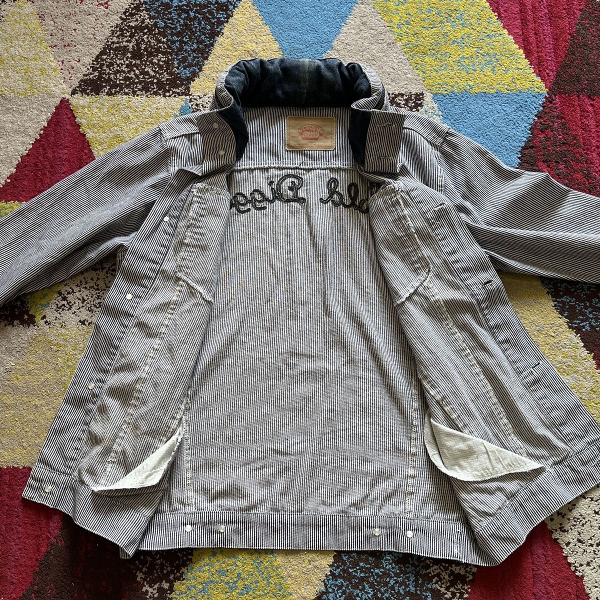 Japanese Brand × Octopus × Vintage Octopus Army Hickory Gold Digger Shirts Buttons Up Japan Size US L / EU 52-54 / 3 - 10 Thumbnail