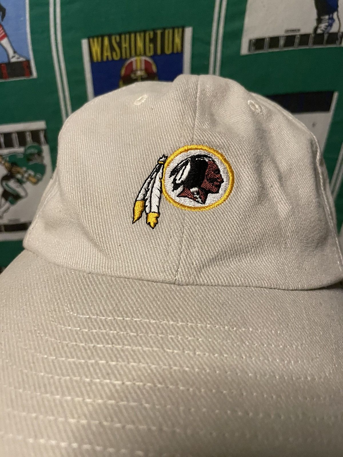 NFL × Vintage Vintage Washington Redskins Hat Velcro Strapback Football Size ONE SIZE - 5 Thumbnail