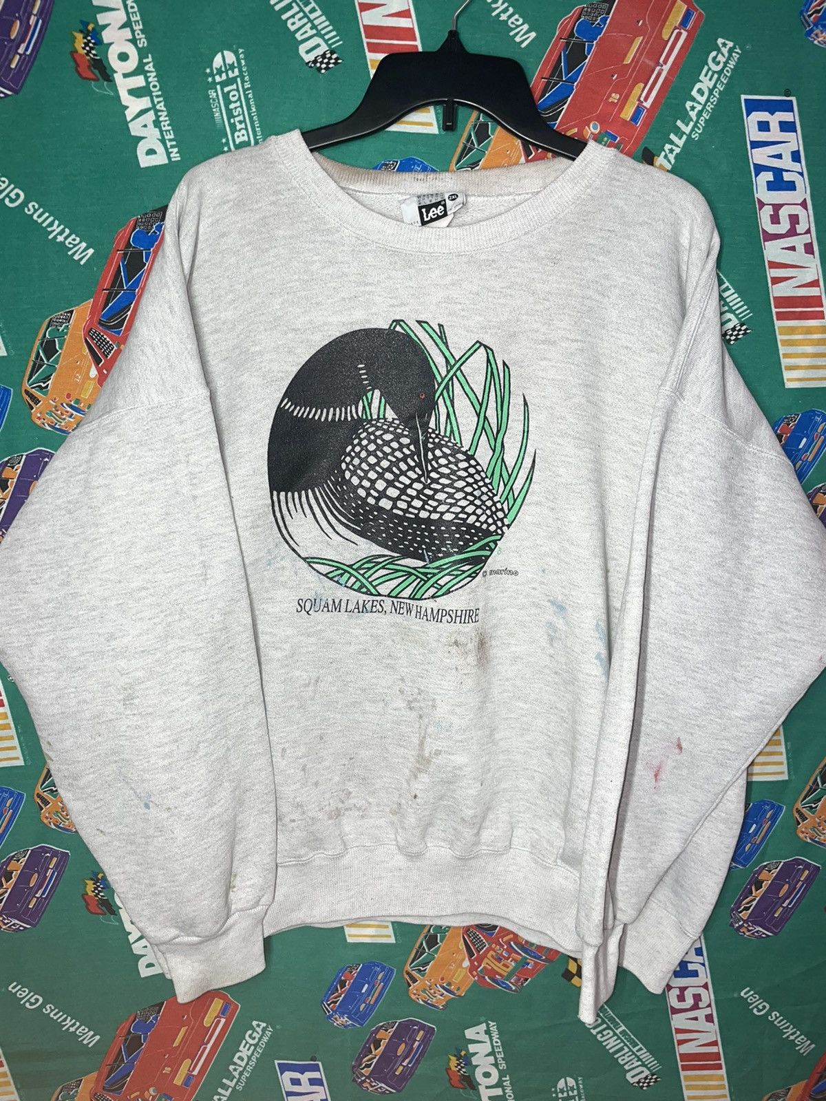 Vintage 90s Duck Sweatshirt Made in USA Sweater vintage animal 90s Size US XL / EU 56 / 4 - 2 Thumbnail