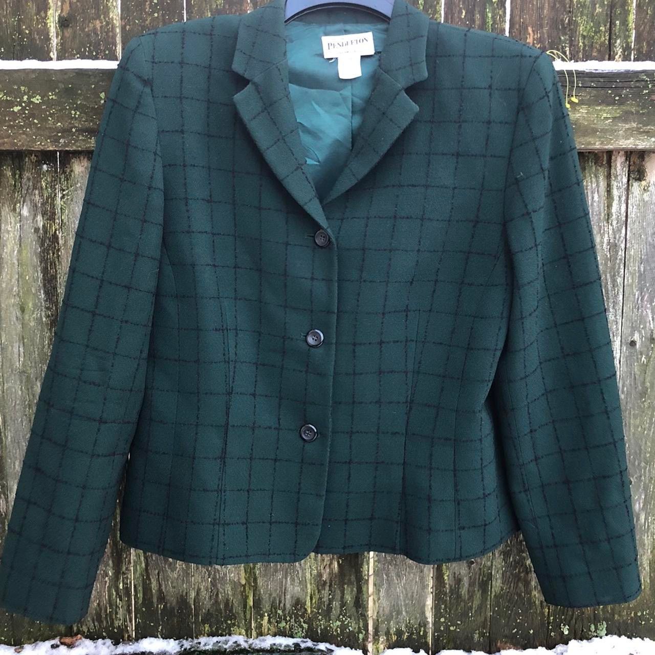Pendleton 80s Pendleton Blazer Jacket Vintage USA preppy school Size XL / US 12-14 / IT 48-50 - 2 Thumbnail