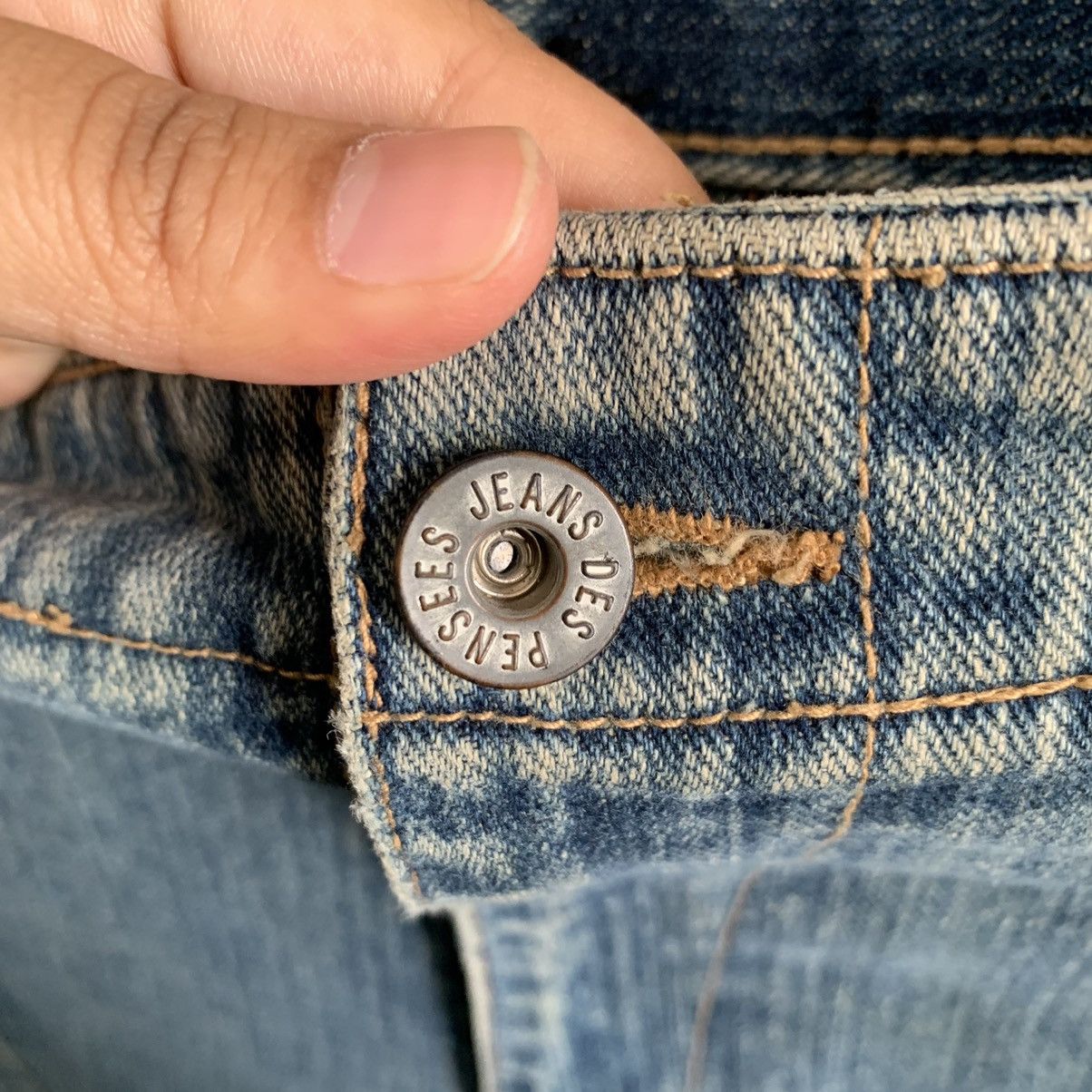 Vintage Back Pocket Cargo Denim Jeans Size US 28 / EU 44 - 6 Thumbnail