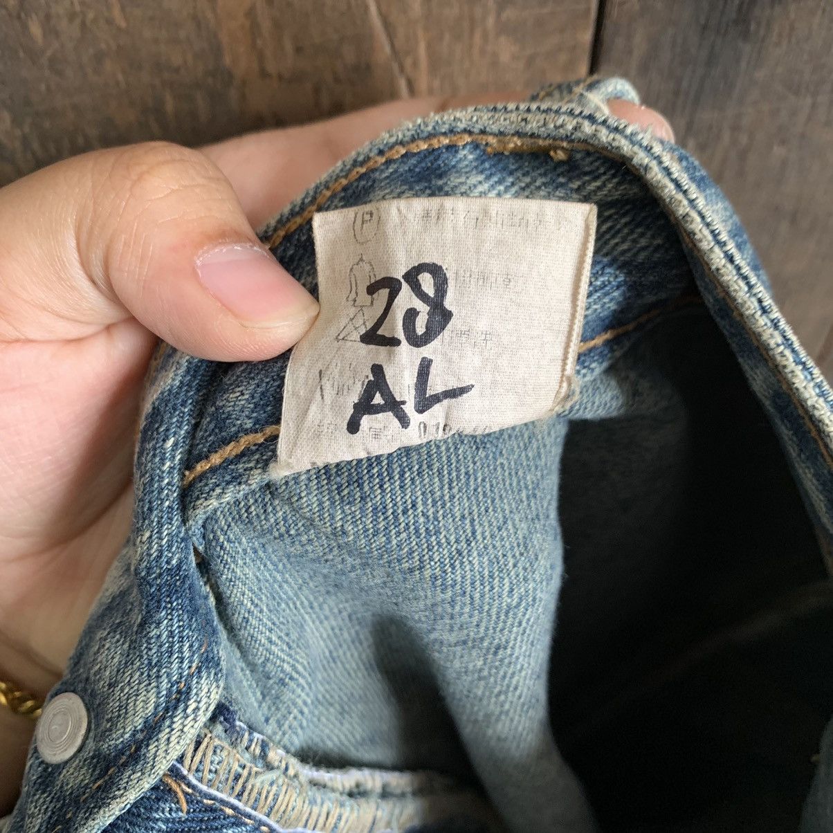 Vintage Back Pocket Cargo Denim Jeans Size US 28 / EU 44 - 12 Thumbnail