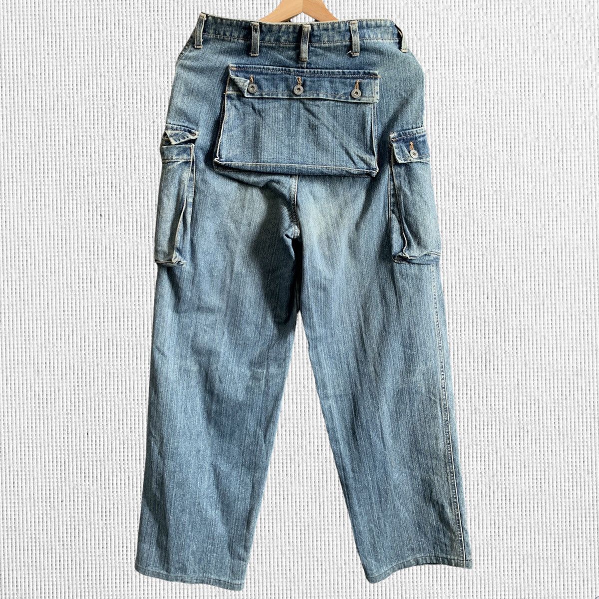 Vintage Back Pocket Cargo Denim Jeans Size US 28 / EU 44 - 1 Thumbnail