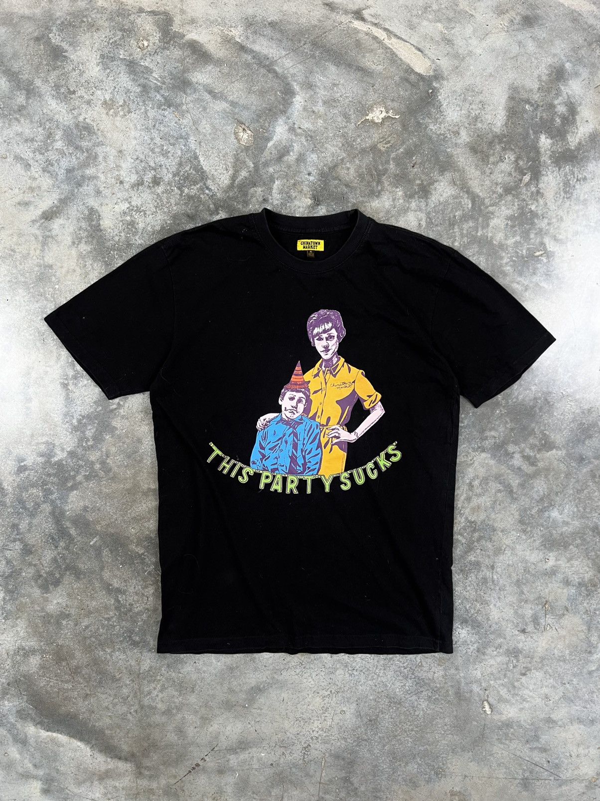 Market Chinatown Market This Party Sucks Family Tee Black XL Size US XL / EU 56 / 4 - 1 Thumbnail