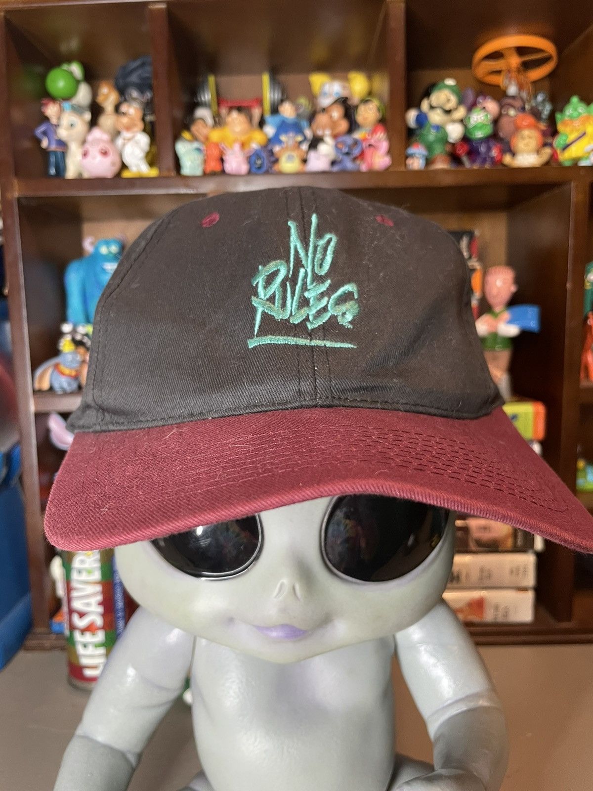 Vintage Vintage NO RULES Snapback Hat 90s streetwear Size ONE SIZE - 1 Thumbnail