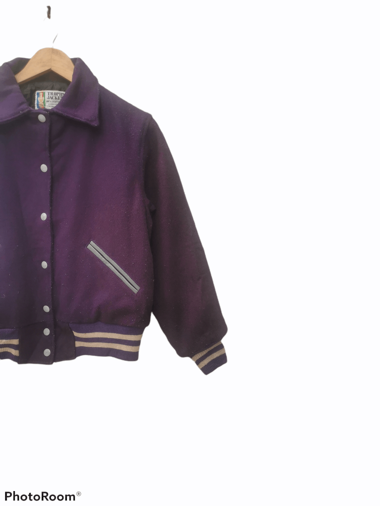 Trophy Clothing × Vintage 80's Trophy Jacket Meca Sportwear inc Wool VarsityJacket Size US M / EU 48-50 / 2 - 3 Thumbnail