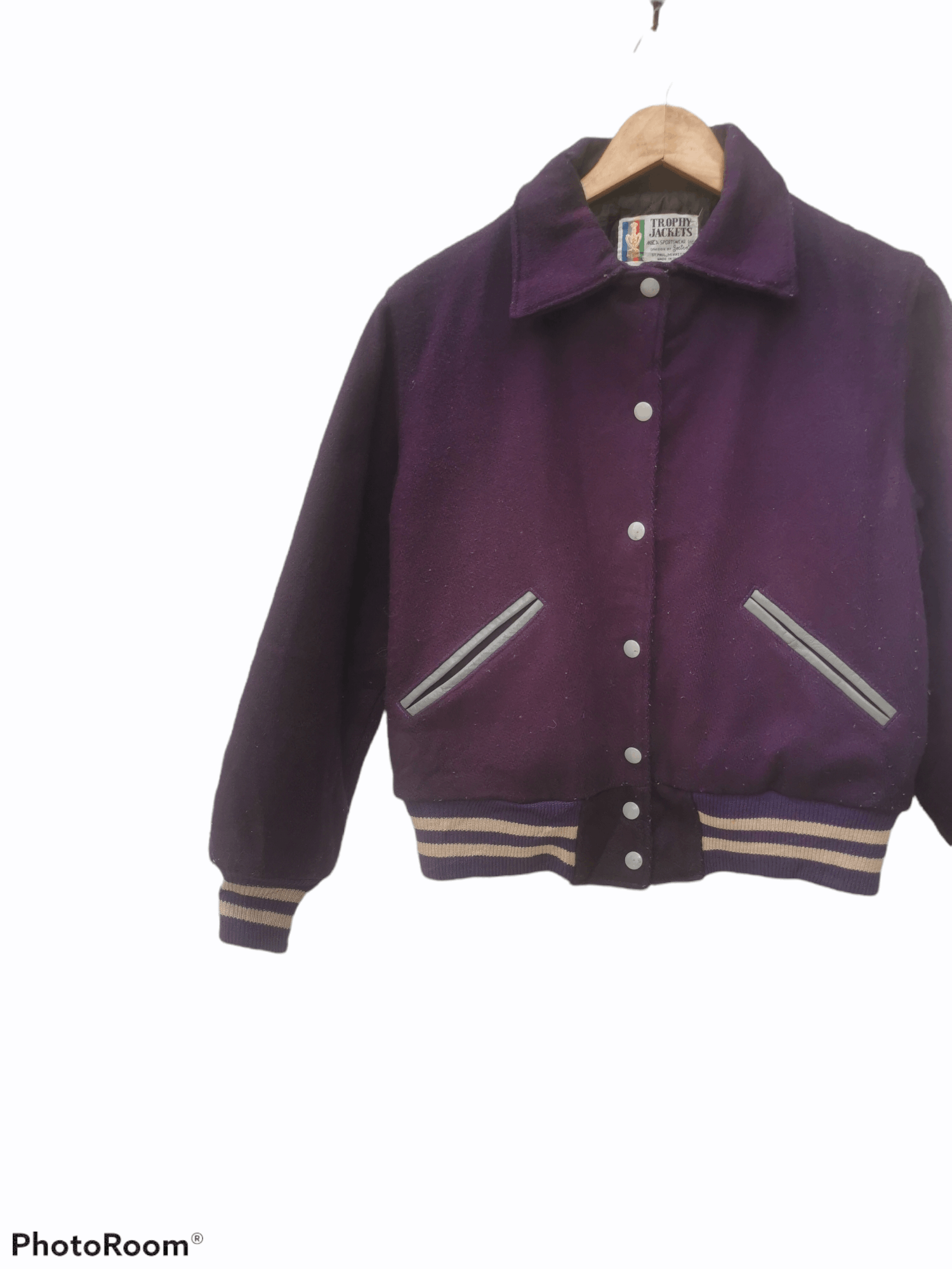 Trophy Clothing × Vintage 80's Trophy Jacket Meca Sportwear inc Wool VarsityJacket Size US M / EU 48-50 / 2 - 2 Thumbnail